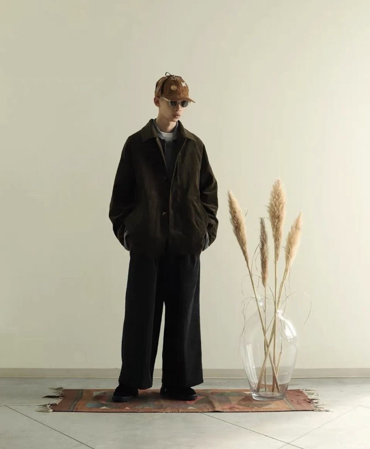 Sillage Sillage (Not Visvim) Charcoal Gray Corduroy Shirt Jacket Size US L / EU 52-54 / 3 - 4 Thumbnail