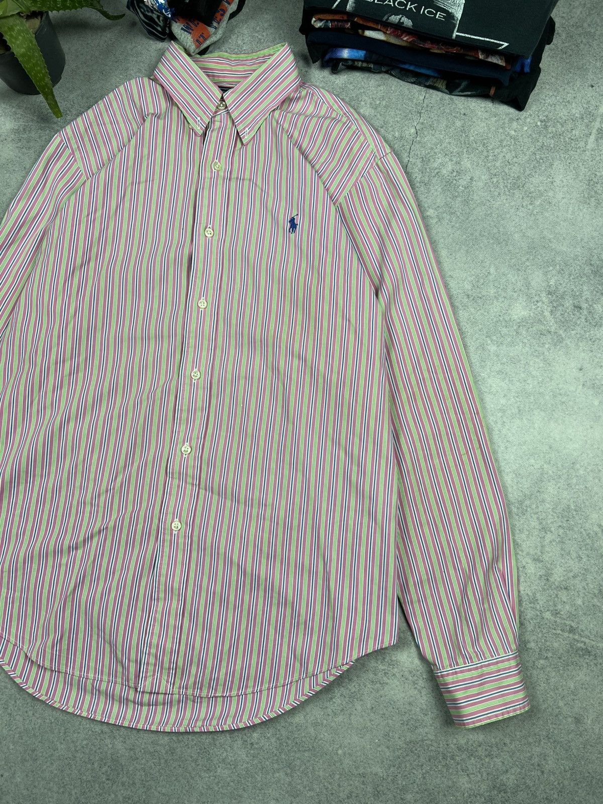 Ralph Lauren Vintage Polo Ralph Lauren Crazy Distressed Buttons Up Shirt Size US L / EU 52-54 / 3 - 3 Thumbnail