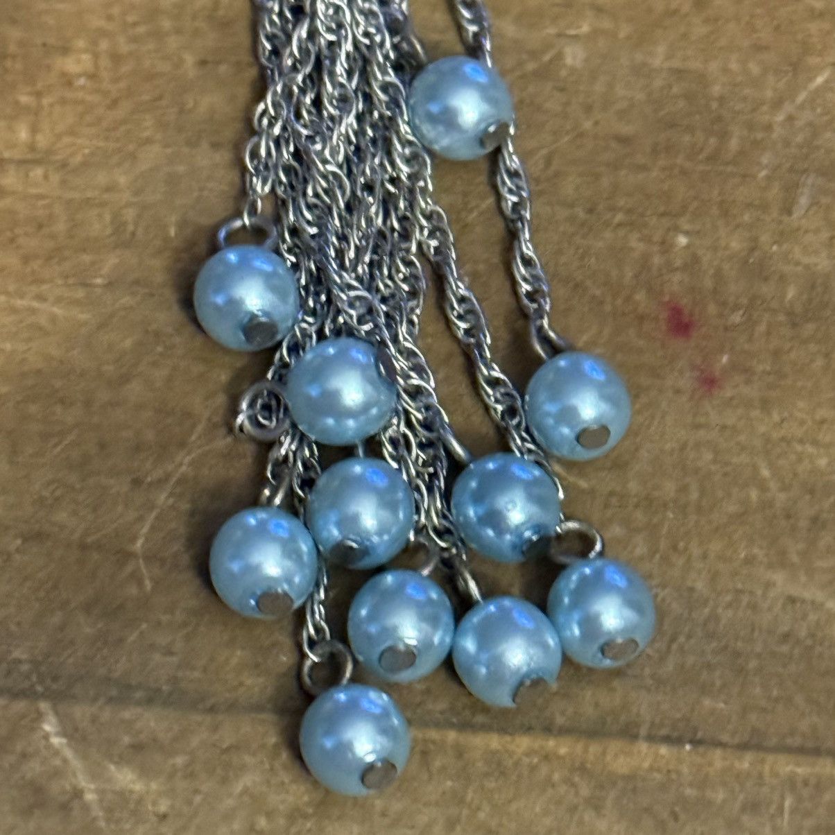 Other Silver multi strand rhinestone chain tassel pendant necklace Size ONE SIZE - 5 Thumbnail