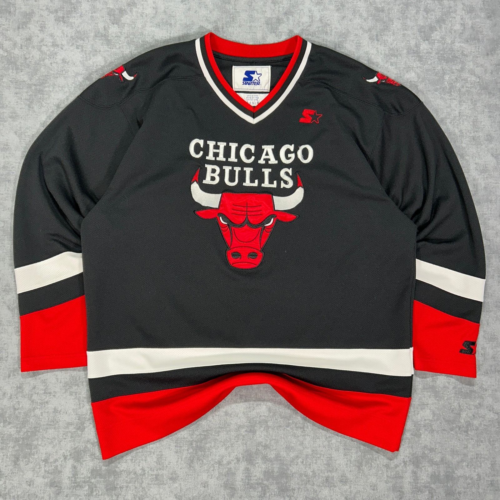 Starter VTG Starter Chicago Bulls sportswear hockey jersey mens L Size US L / EU 52-54 / 3 - 1 Thumbnail