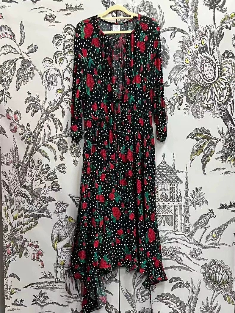 Vetements VETEMENTS Floral Polka Dot Dress - dmc Size US 26 / EU 42 - 1 Thumbnail