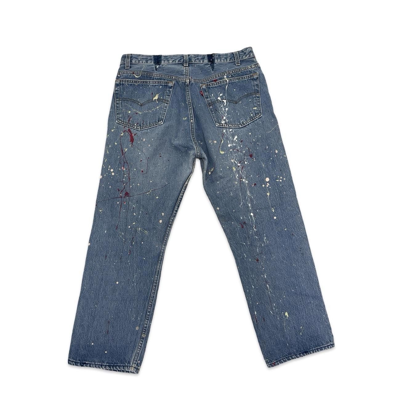 優待特典一覧 vintage 501 Levi's 90s paint jeans denim splatter パンツ