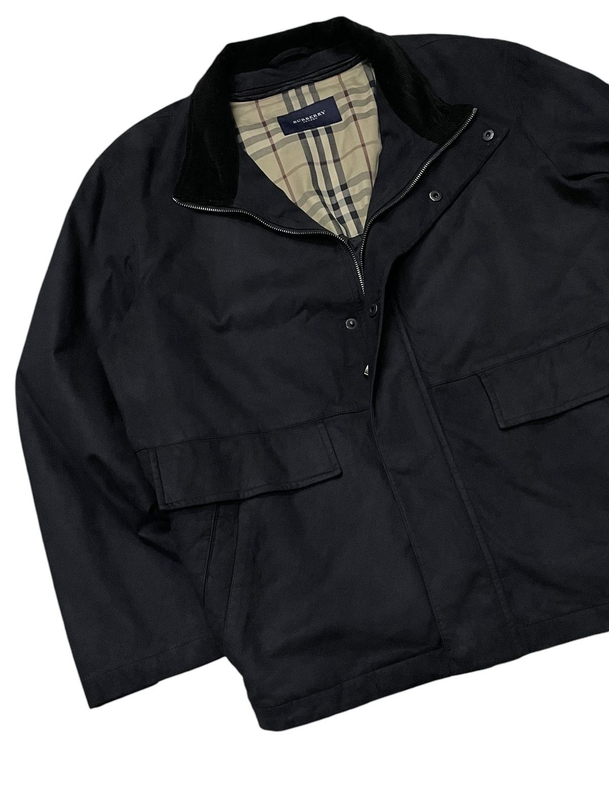 Burberry × Vintage Vintage Burberry Black Suede Jacket Size US L / EU 52-54 / 3 - 5 Thumbnail