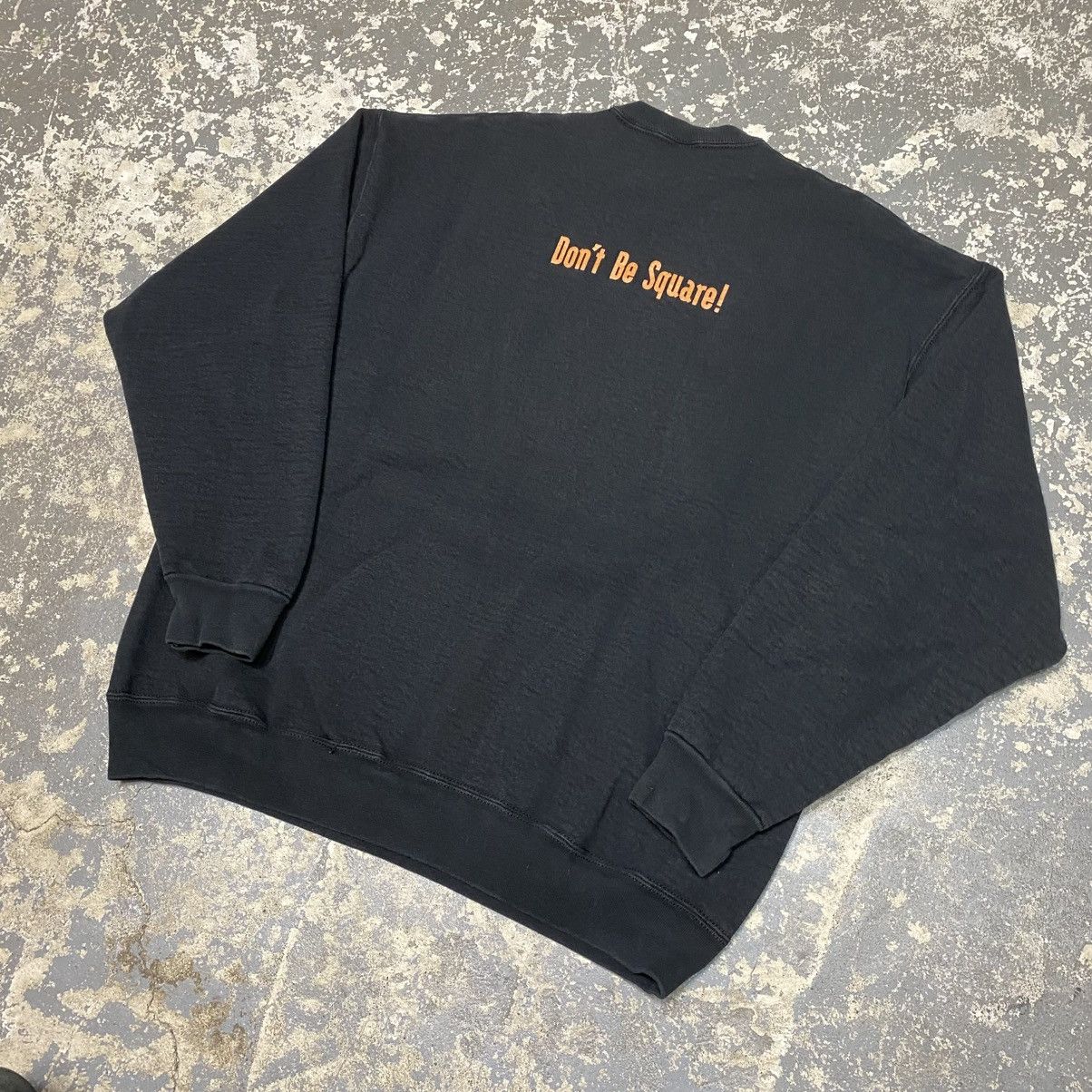 Fruit Of The Loom × Vintage Vintage Eks Kyoobd X-Cubed Don’t Be Square Art Hoodie Crewne Size US XL / EU 56 / 4 - 6 Thumbnail