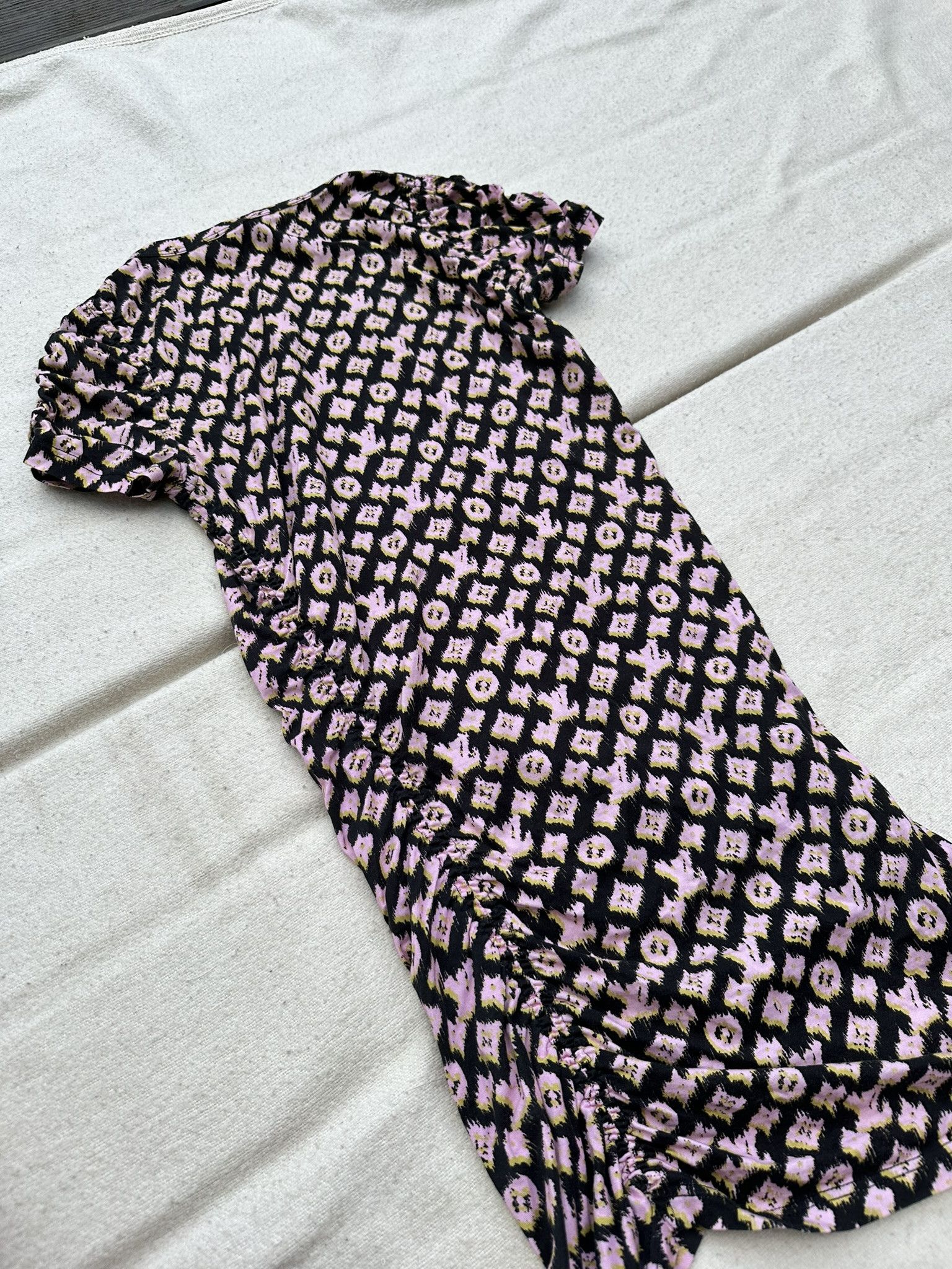 knee length dresses for ladies Louis Vuitton // Floral Mini Dress  VSP Consignment