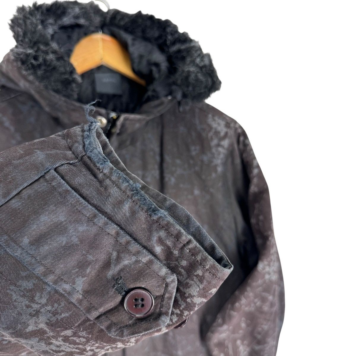 If Six Was Nine 🌟BENO JAPAN FUR HOODIE SPLASH JACKET Size US M / EU 48-50 / 2 - 6 Thumbnail