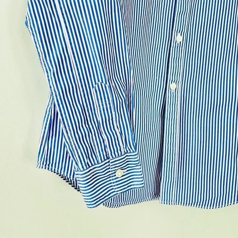 Comme des Garcons PLAY Comme Des Garçons PLAY Navy Blue White Striped Button Front Size M / US 6-8 / IT 42-44 - 7 Thumbnail