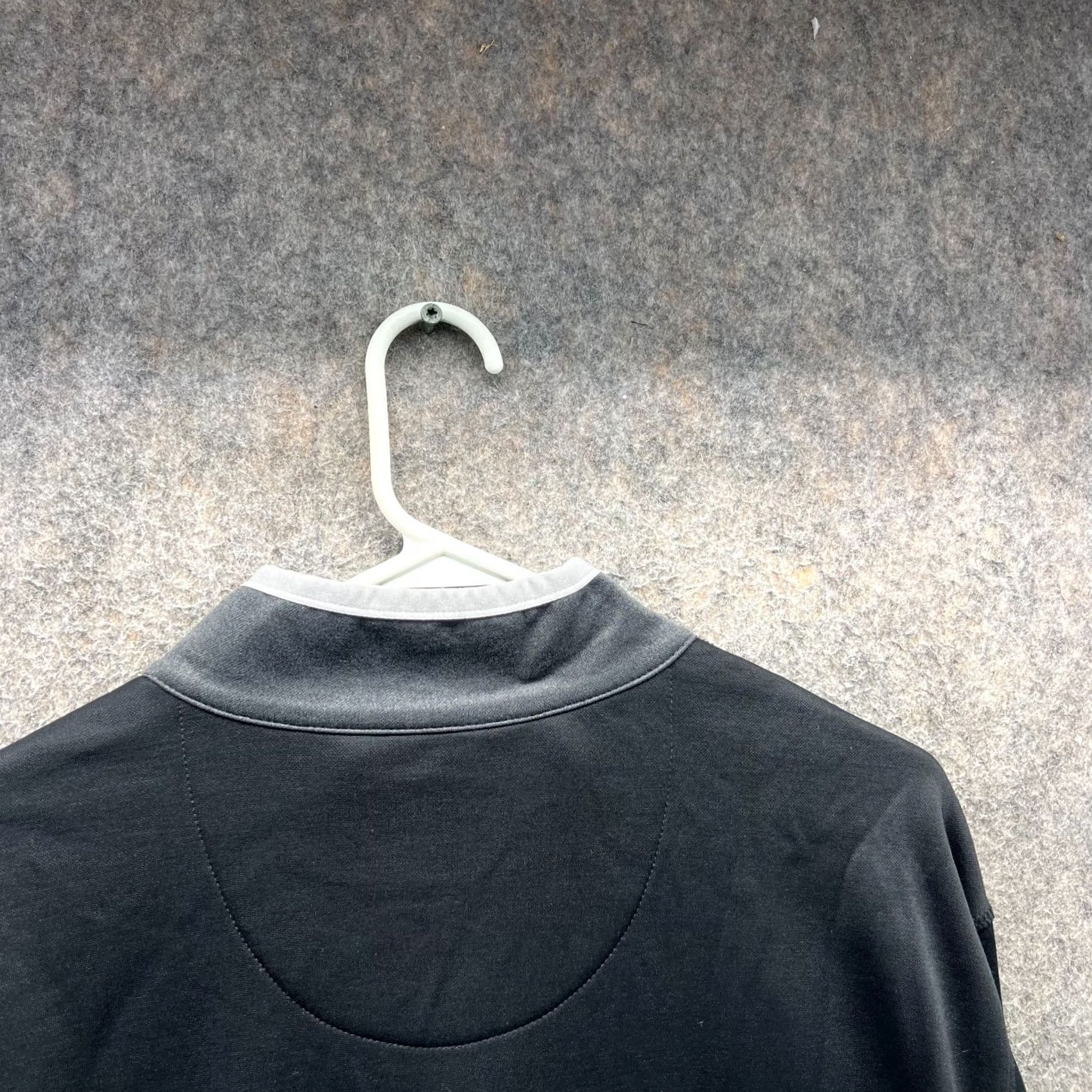 Callaway VINTAGE Callaway Sweater Mens XL Black Grey Quarter Zip Pullover Knit Jacket Golf Pullover Knit Shirt Men’s XL Black Golf Sweater Size US XL / EU 56 / 4 - 6 Thumbnail