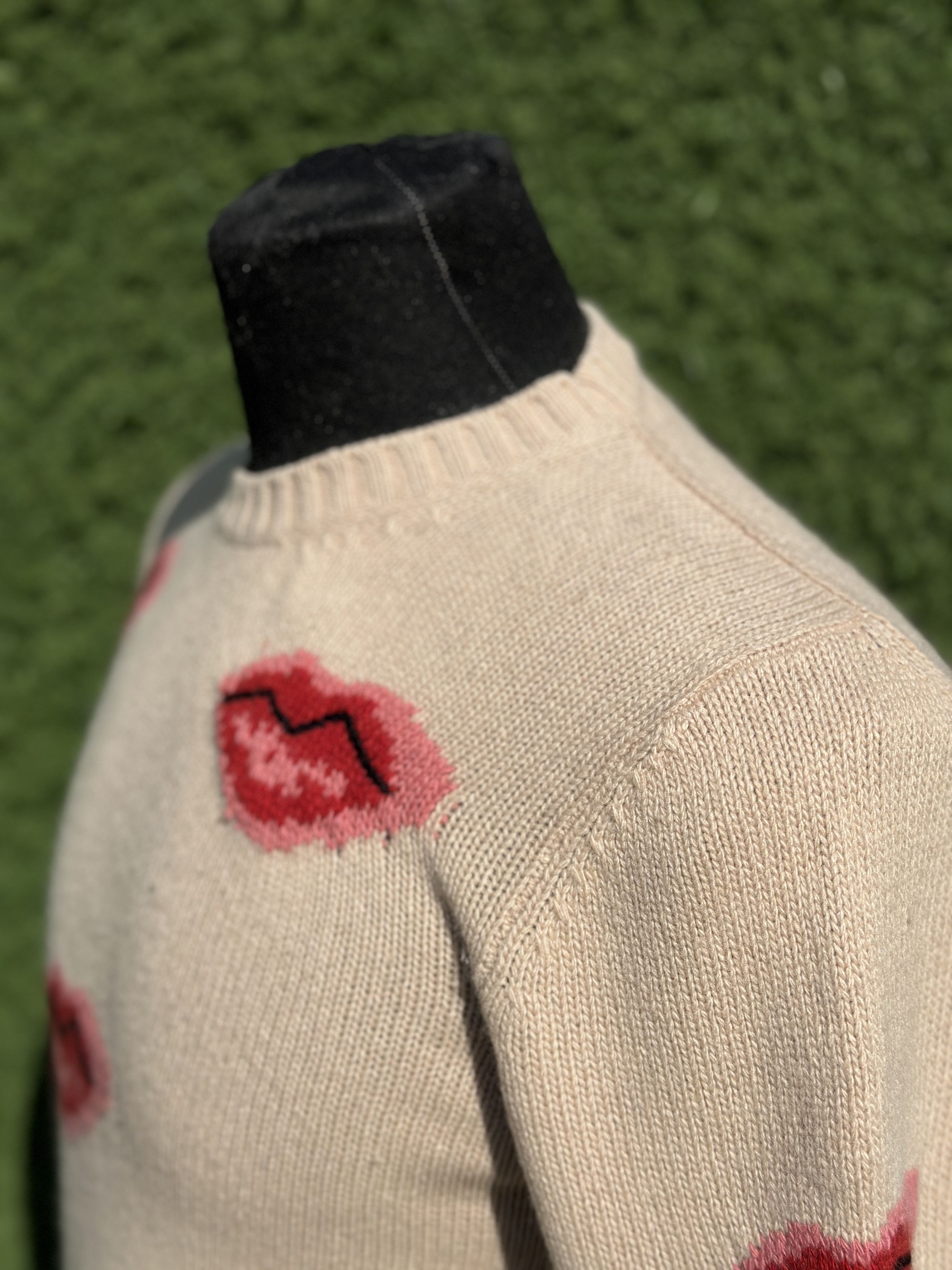 Prada Prada Lips Pattern Wool Cashmere Knit Sweater Size 42 IT Size M / US 6-8 / IT 42-44 - 7 Thumbnail