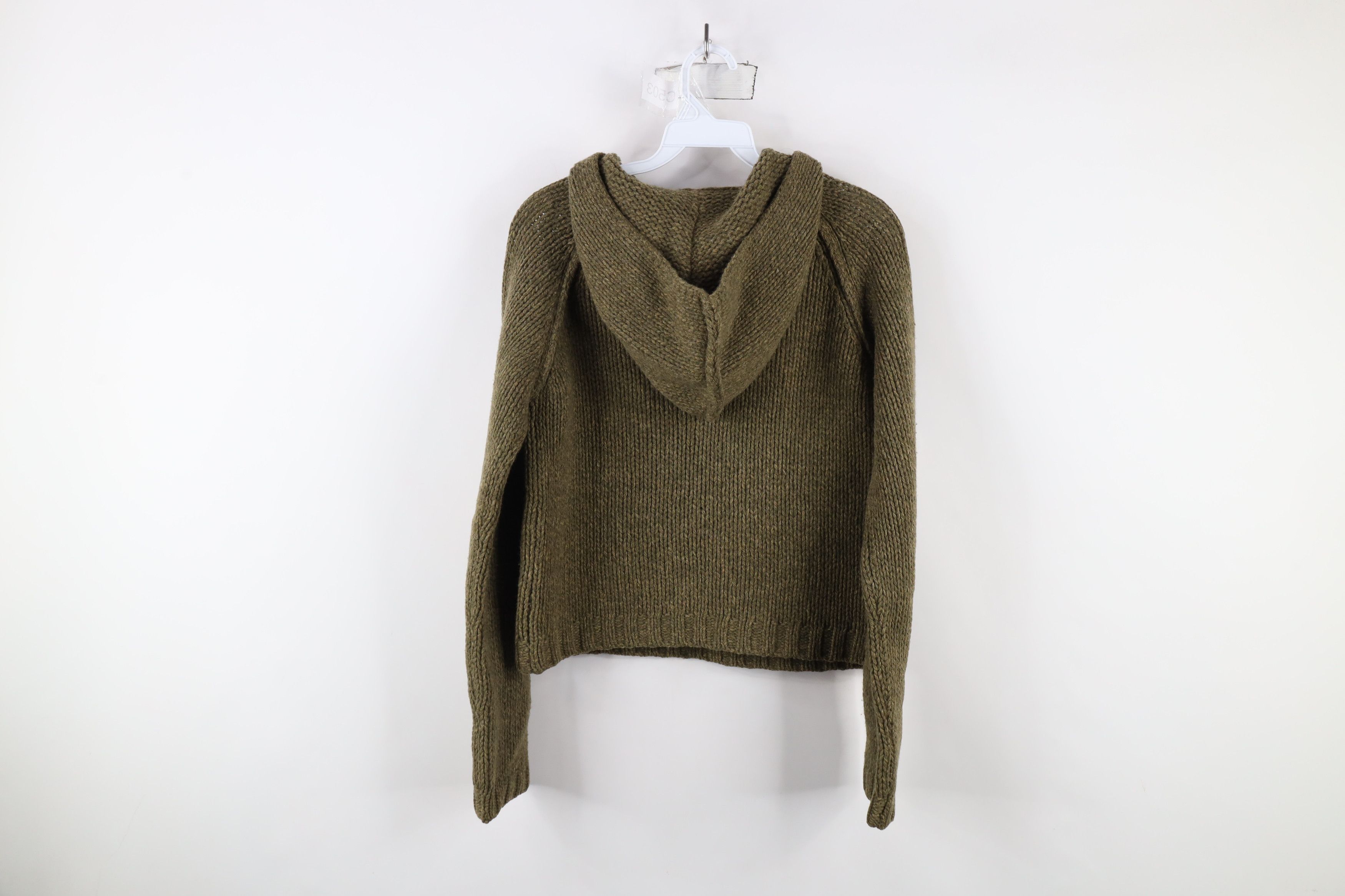 Abercrombie & Fitch × Vintage Vintage 90s Y2K Abercrombie & Fitch Merino Wool Hoodie Size M / US 6-8 / IT 42-44 - 8 Thumbnail