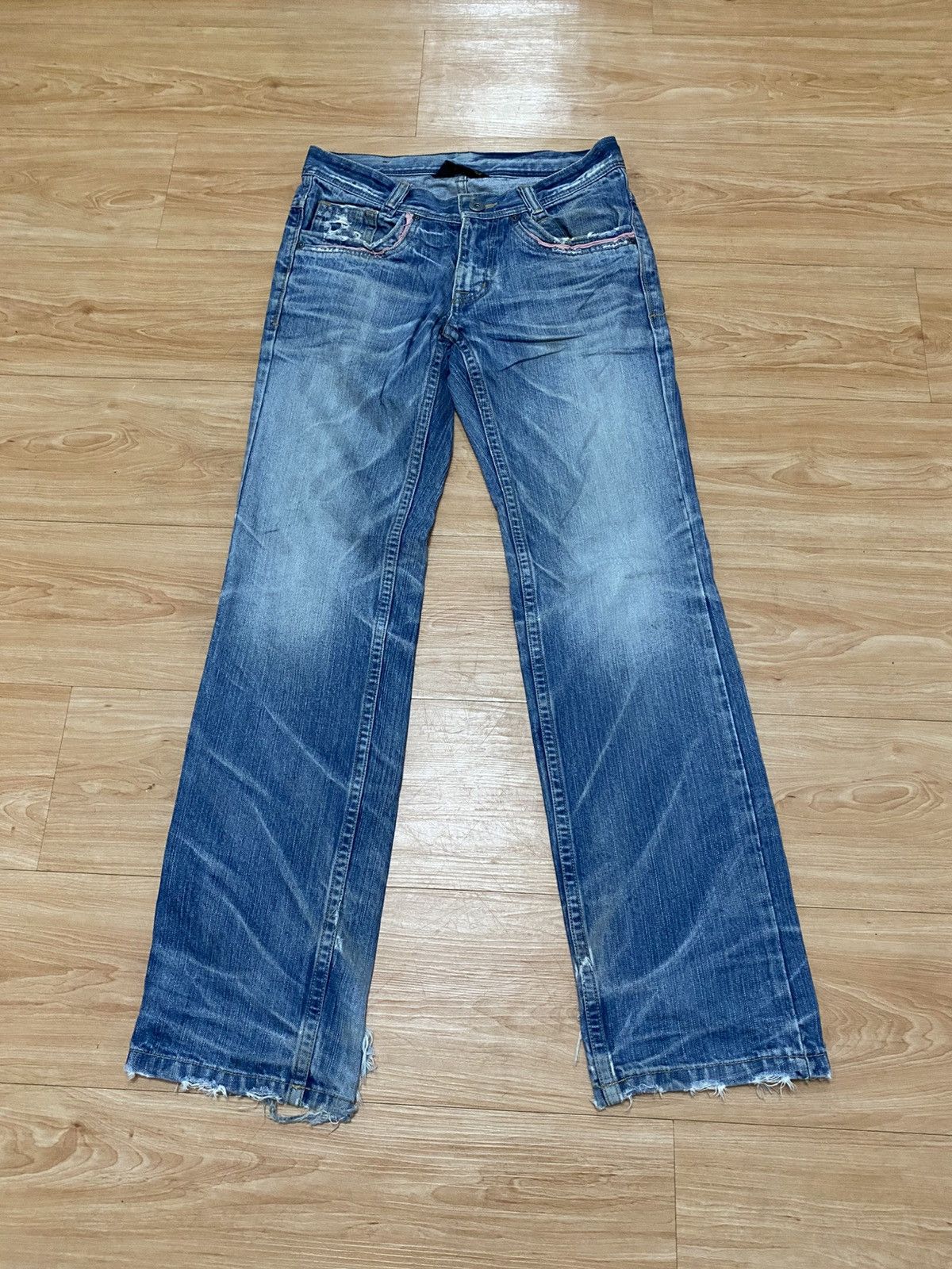 Seditionaries Japanase brand a.v.h jeans distressed denim faded Size US 32 / EU 48 - 1 Thumbnail