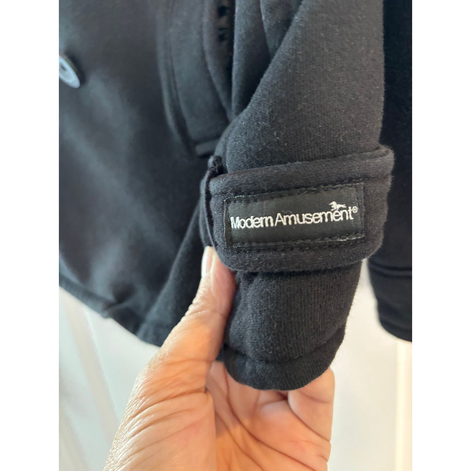 Modern Amusement Modern Amusement Black Button Up Jacket Size Large Size L / US 10 / IT 46 - 3 Thumbnail