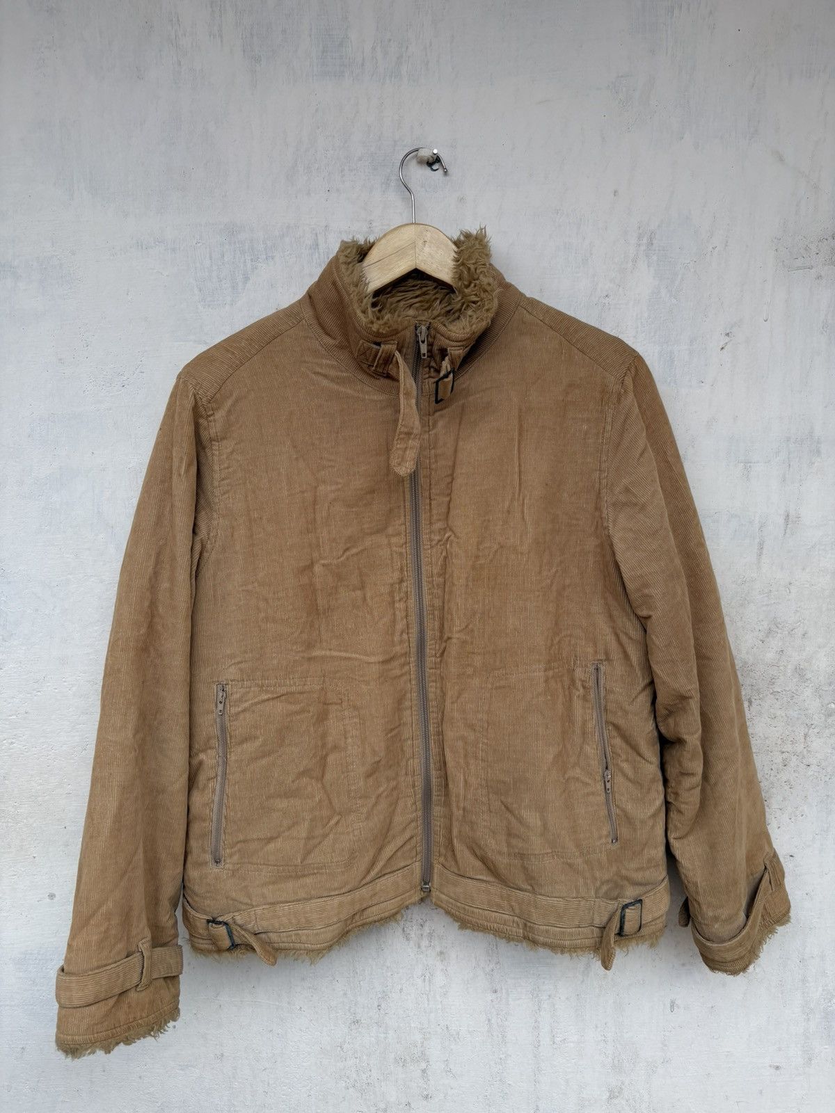 Japanese Zipper Fur Jacket Japanese Brand