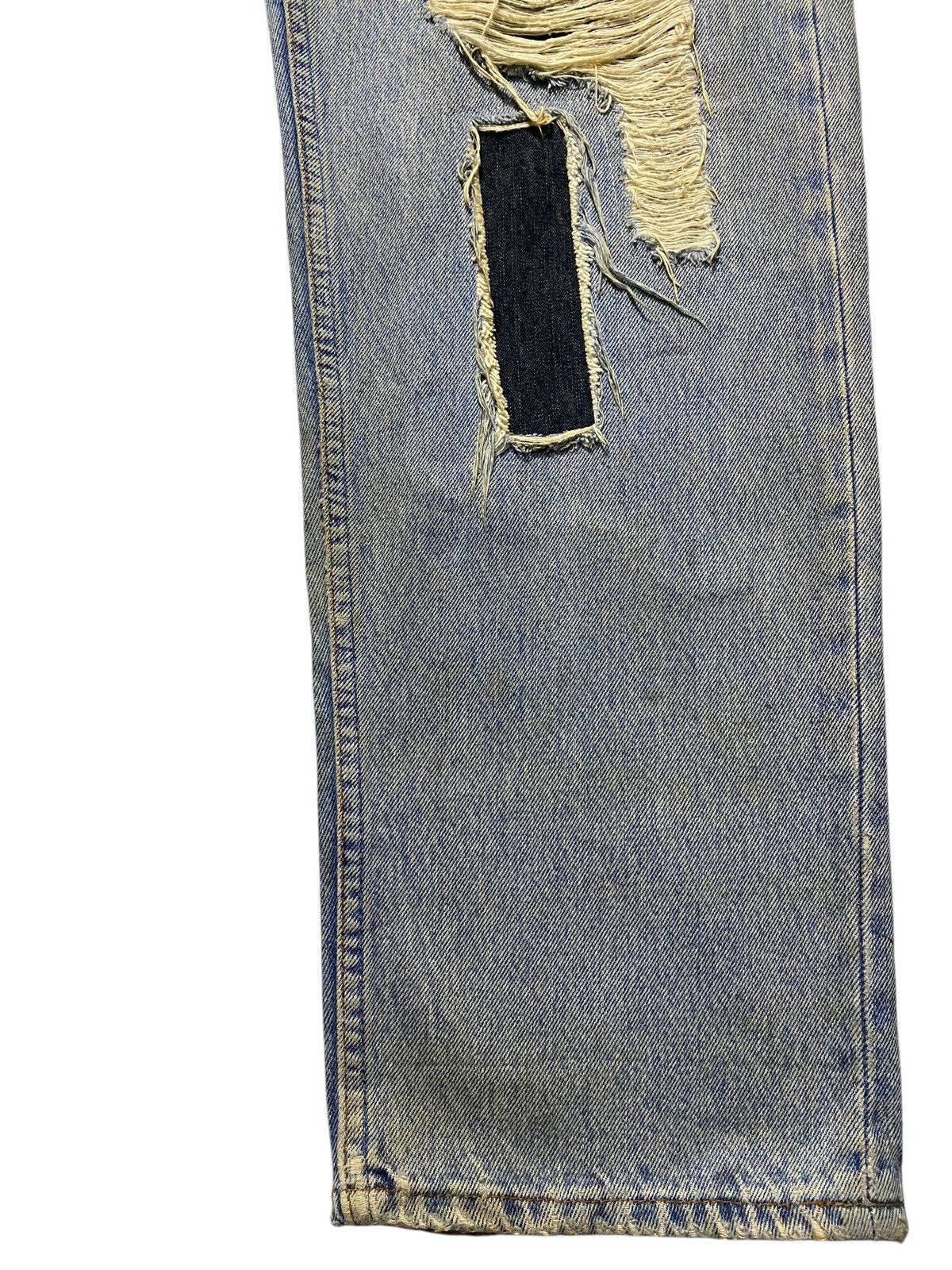 Levi's Vintage Clothing Levis 501 80’s Grunge Patches Style Distressed Jeans Size US 36 / EU 52 - 10 Thumbnail