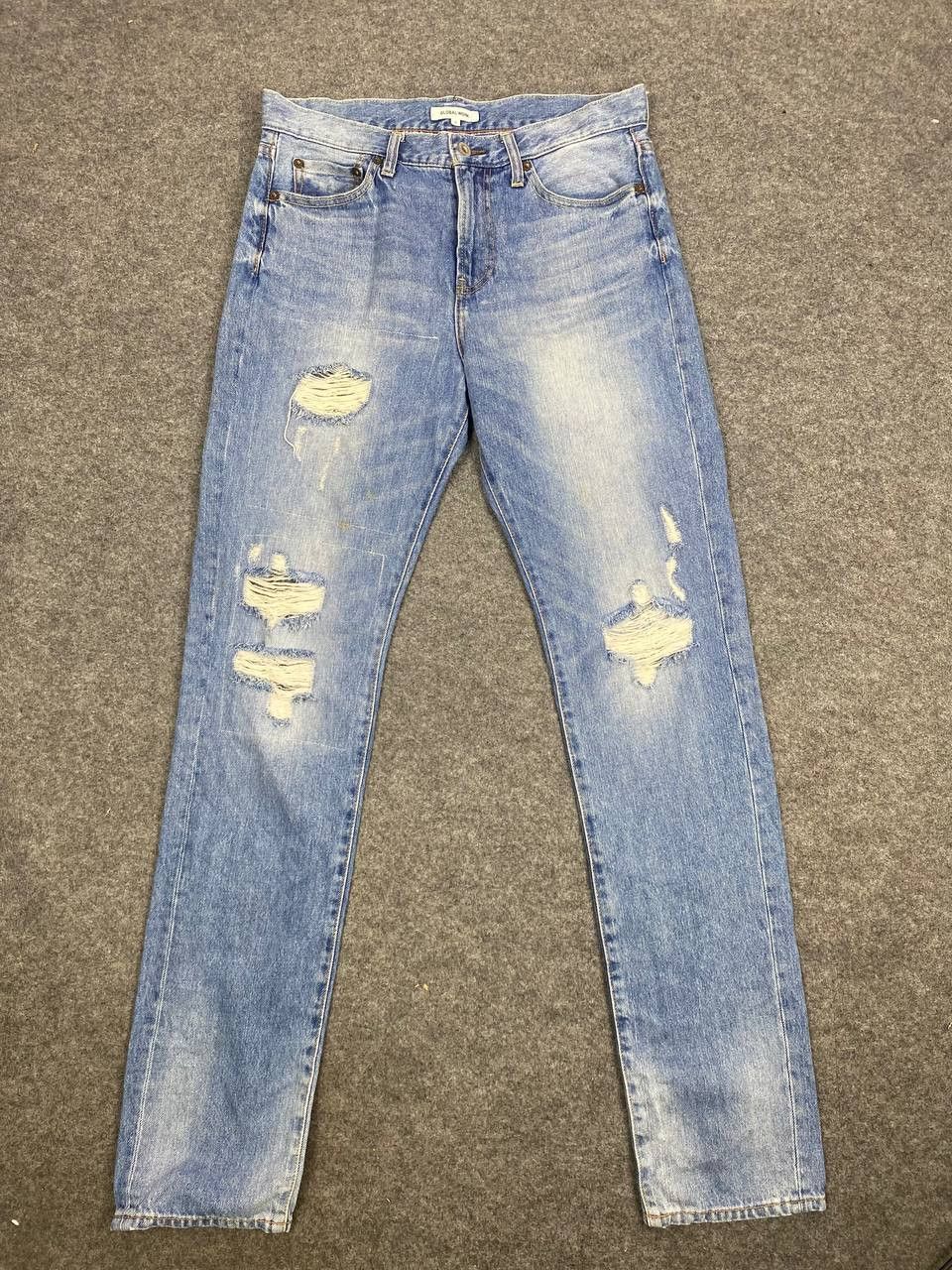 Global Work global work japanese brand distressed denim nice design Size US 33 - 3 Thumbnail