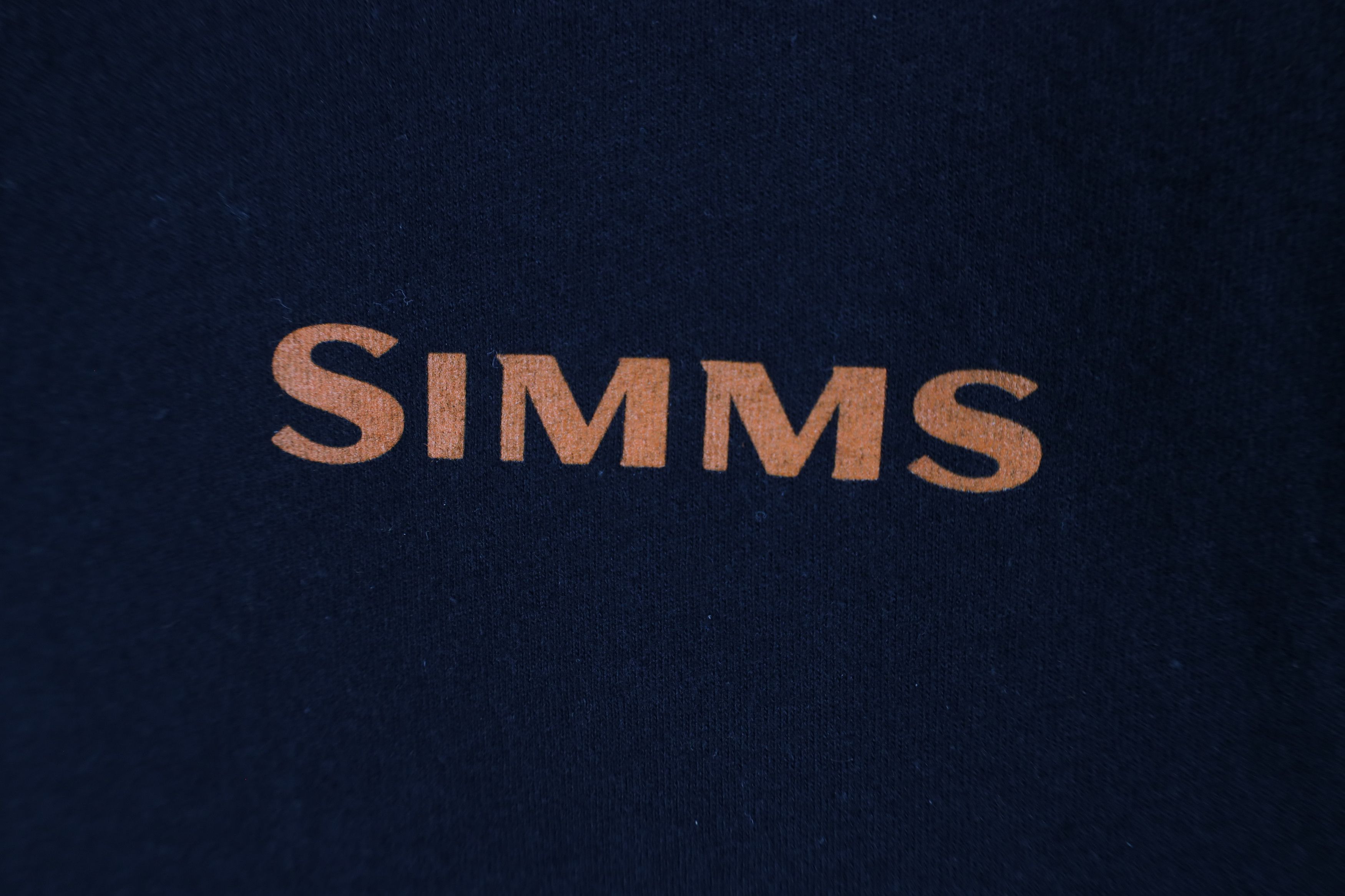 Simms × Vintage Simms Fishing Camouflage Fish Short Sleeve T-Shirt Black Size US XL / EU 56 / 4 - 4 Thumbnail