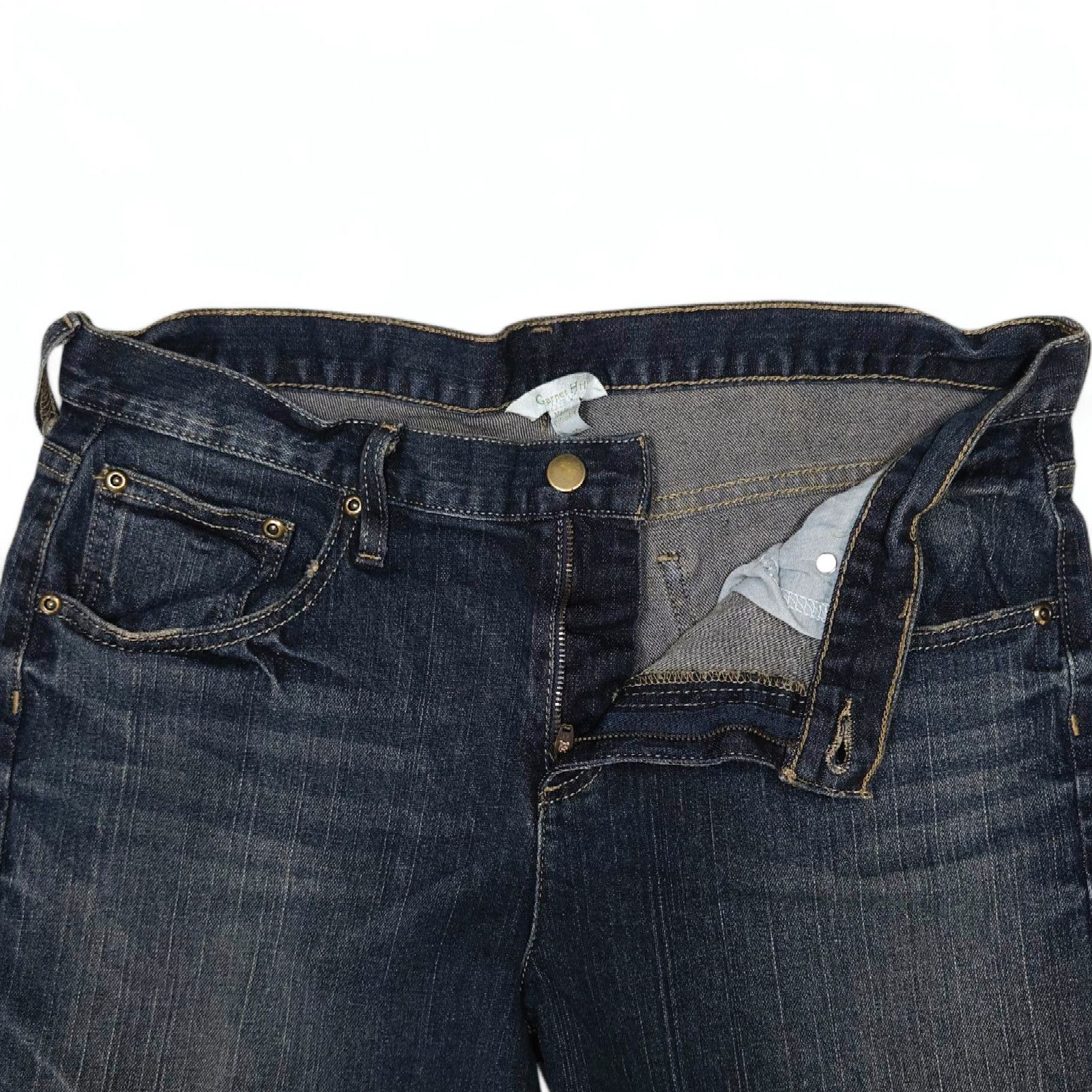 Other EUC Garnet Hill Bermuda Mid-Rise Jean Shorts Sz. 10 Cuff Size 32" / US 10 / IT 46 - 3 Thumbnail