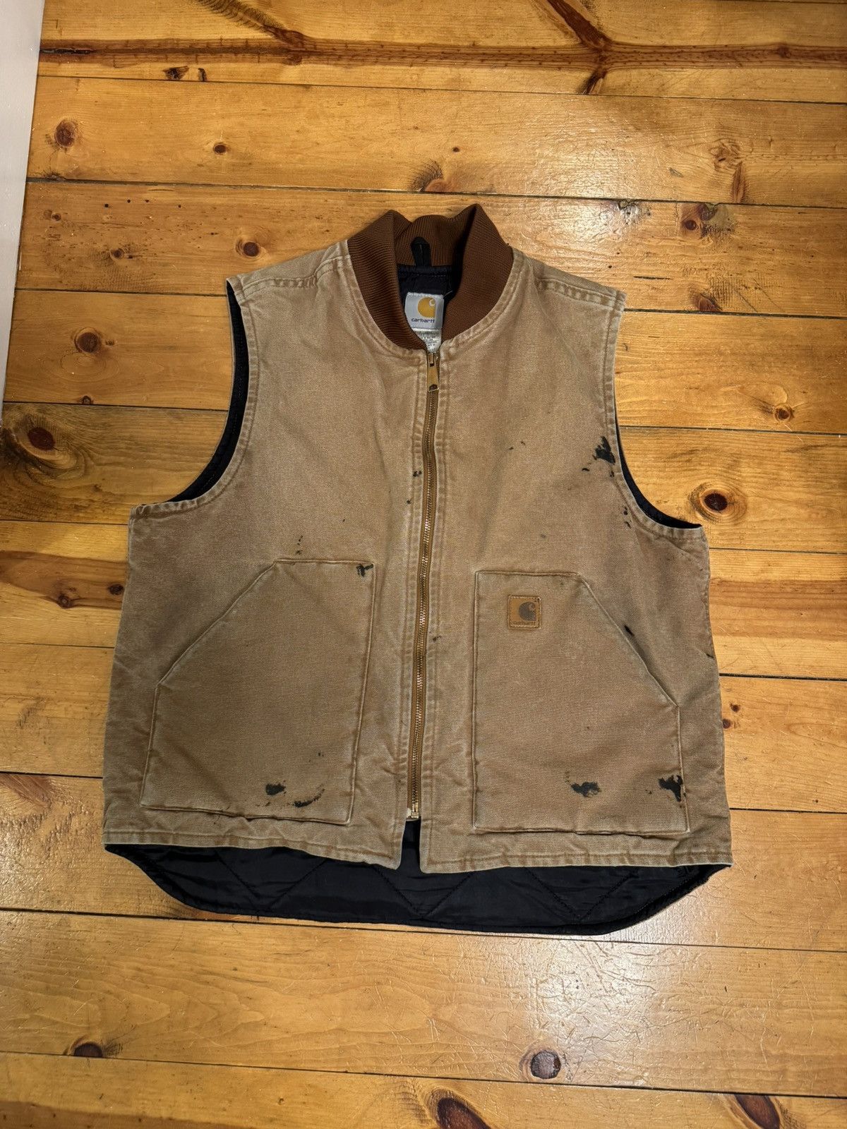 Carhartt Y2k Vintage ‘09 Carhartt V02 BRN Brown Vest. Tagged L Size US L / EU 52-54 / 3 - 2 Thumbnail