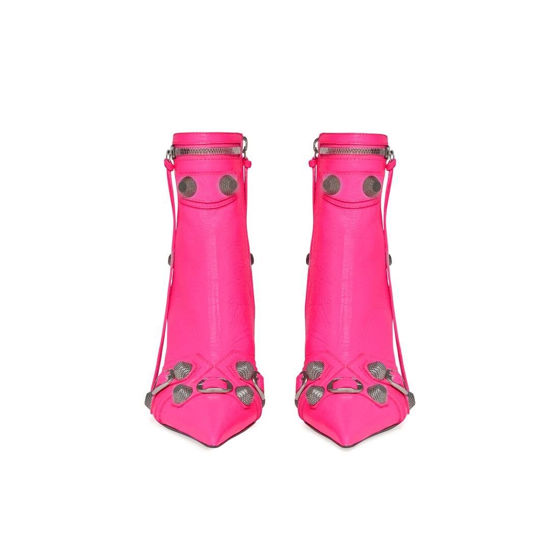 Balenciaga o1bcso1str0625 Cagole 90mm Booties in Fluo Pink Size US 8 / IT 38 - 3 Thumbnail