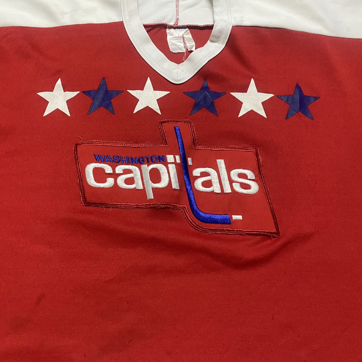 NHL Vintage 80s Washington Capitals Jersey Size US M / EU 48-50 / 2 - 12 Thumbnail