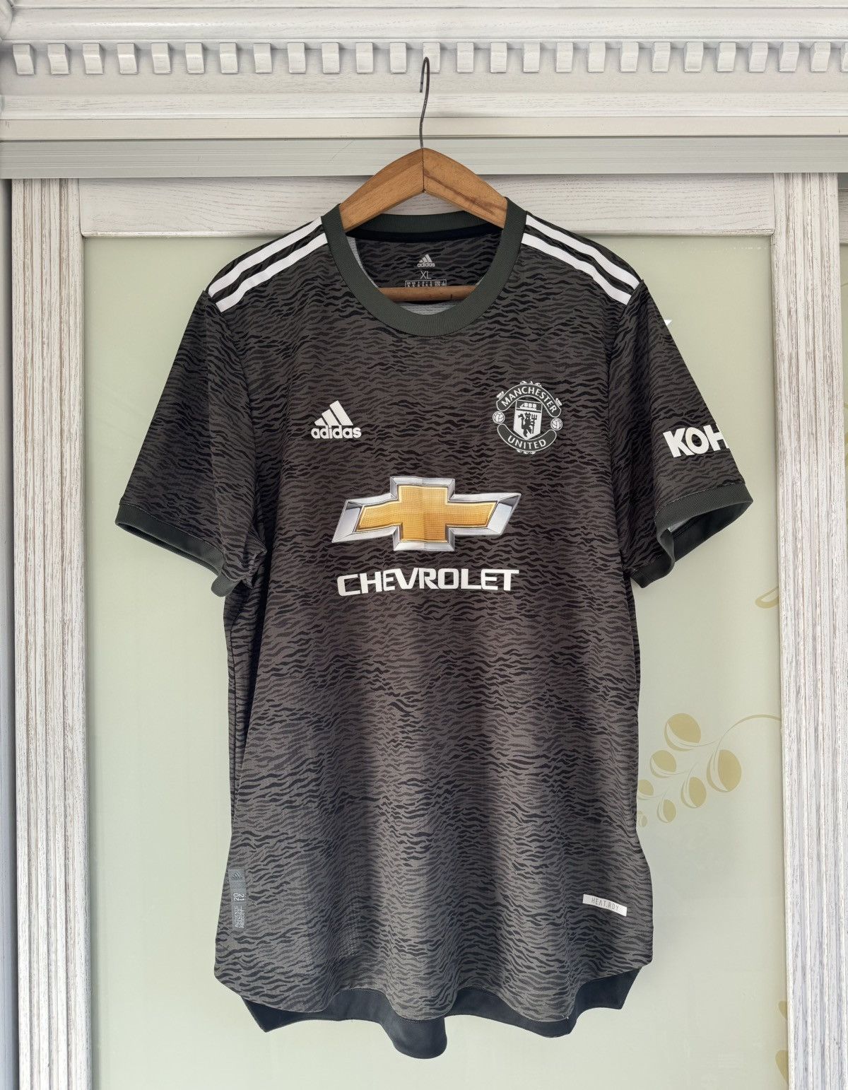 Adidas Manchester United 2020-2021 Away Authentic Soccer Jersey Kit Size US XL / EU 56 / 4 - 1 Thumbnail