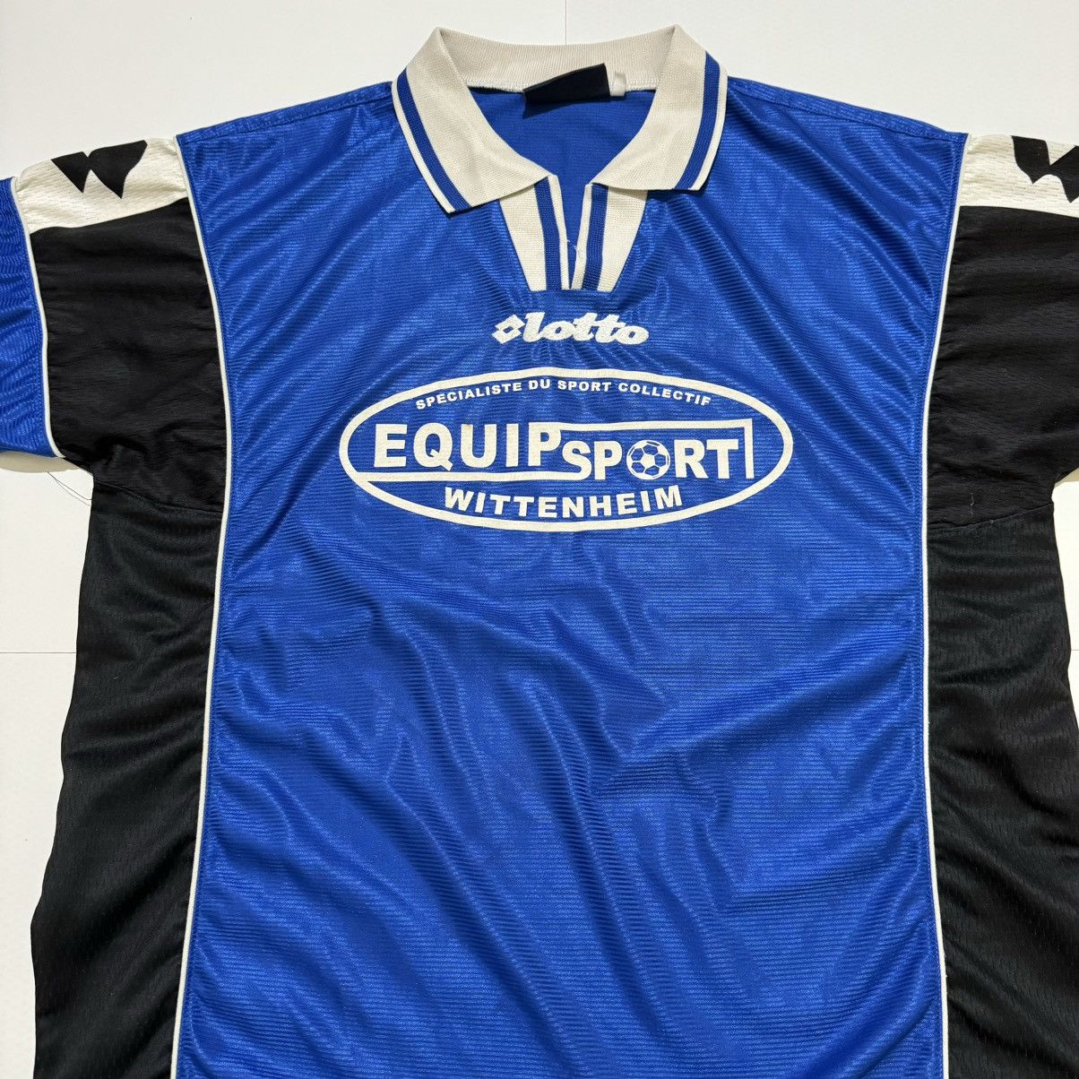 Lotto Vintage 90’s Template Blue Football Soccer Jersey