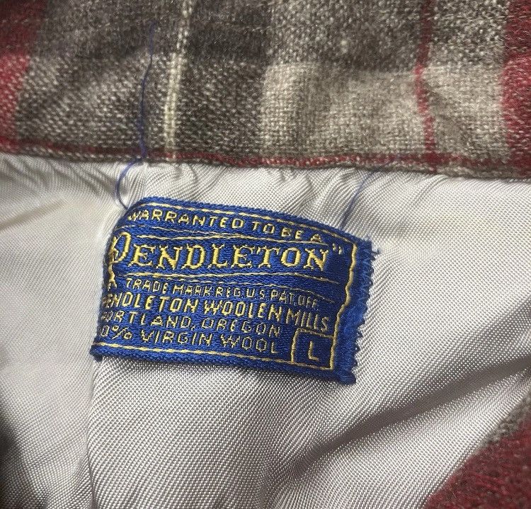 Japanese Brand × Pendleton × Vintage 50’s Pendleton Board Shirt Loop Collar Plaid Wool Flannel Size US M / EU 48-50 / 2 - 4 Thumbnail