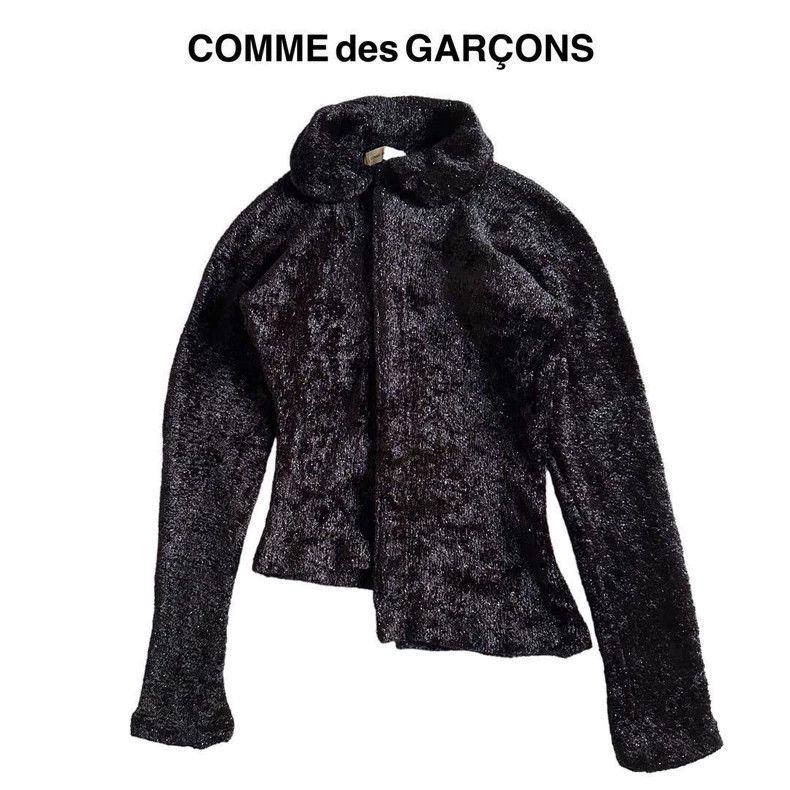 Comme des Garcons Comme des Garcons Small round neck asymmetric cardigan Size S / US 4 / IT 40 - 1 Thumbnail