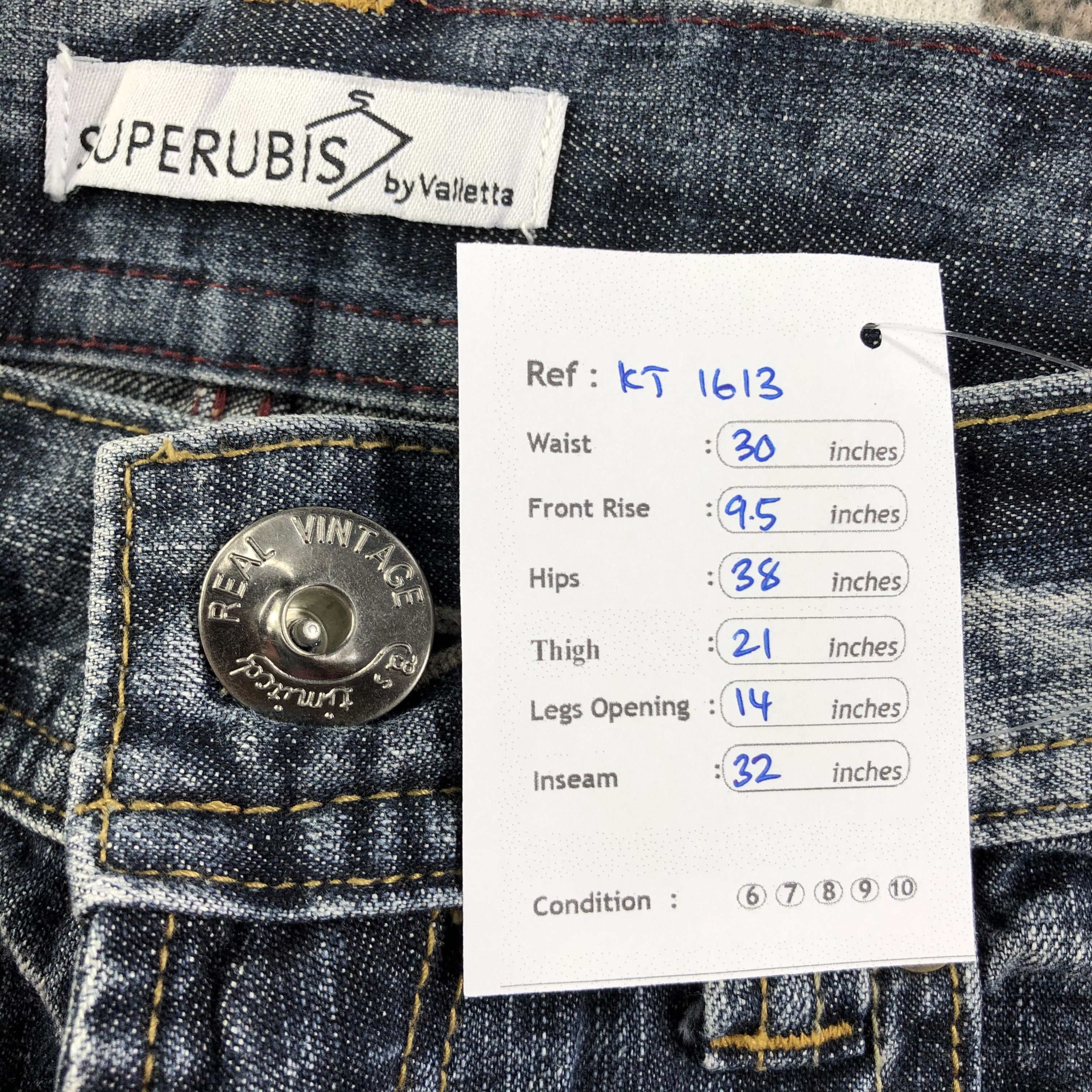 Japanese Brand Japanese Brand Superubis Denim Faded Blue Jeans KJ1613 Size US 30 / EU 46 - 13 Thumbnail