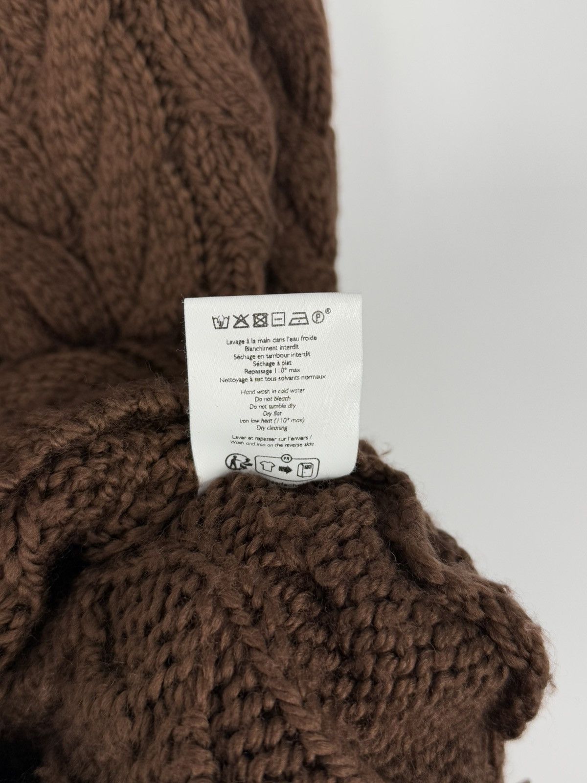 Sezane Sezane Cable Knit Wool Brown Sweater Size M Size M / US 6-8 / IT 42-44 - 9 Thumbnail