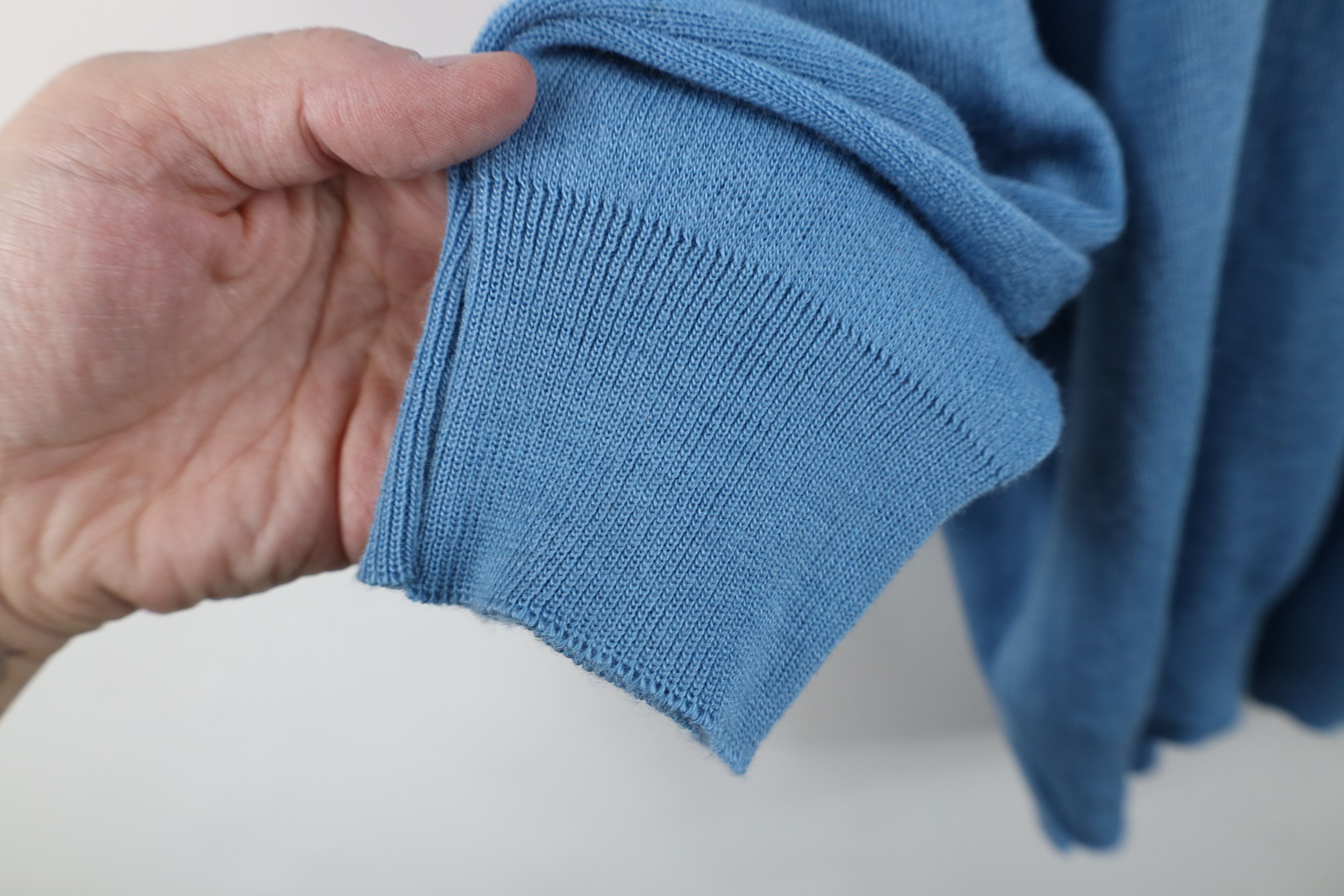 Vintage Vintage 70s Streetwear Long Sleeve Turtleneck Sweater Blue Size US XL / EU 56 / 4 - 5 Thumbnail