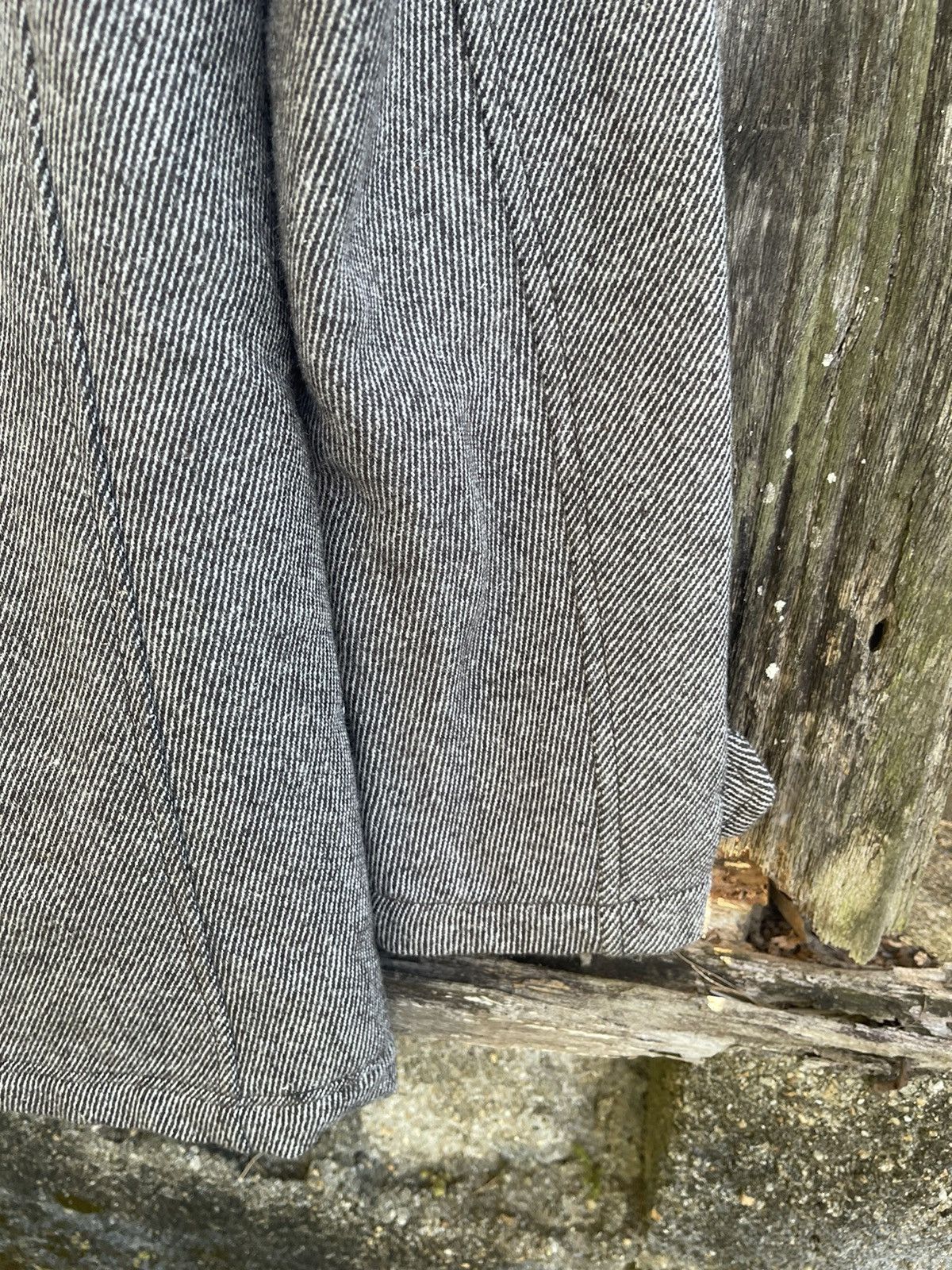 Michel Klein Klein Plus Homme Wool Peacoat - Herringbone Grey - Size 48 Size US M / EU 48-50 / 2 - 16 Thumbnail