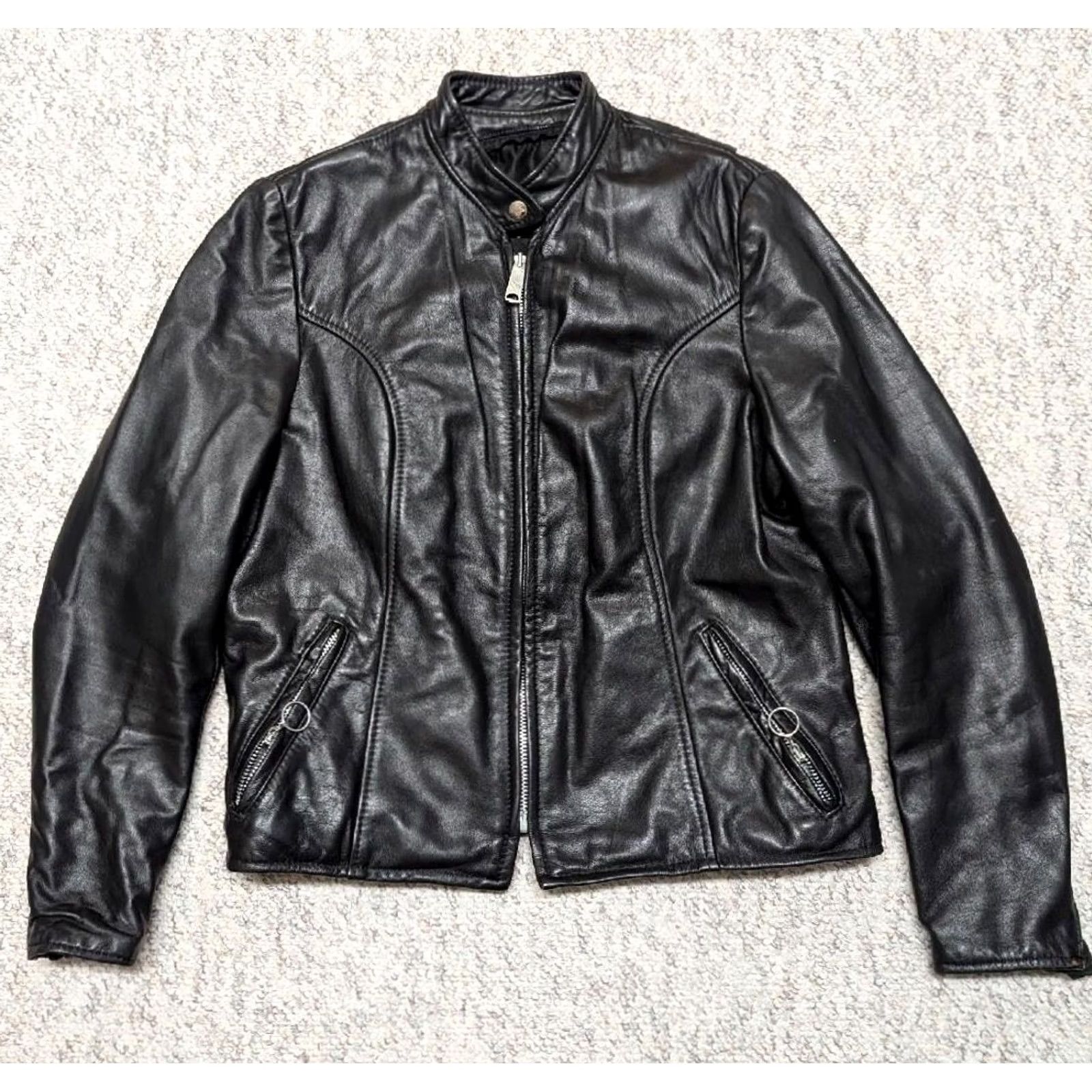 Brooks VINTAGE Brooks Motorcycle Jacket Black Leather 36 XS Womens Mens? Size US XS / EU 42 / 0 - 2 Thumbnail