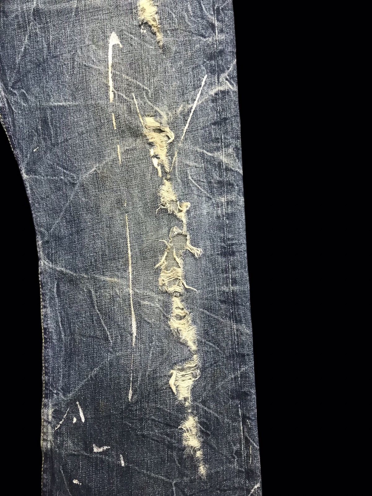 Seditionaries 💥FLARE💥VERY RARE UNBRND PAINT SPLASH DISTRESSED DENIM F307 Size US 34 / EU 50 - 10 Thumbnail