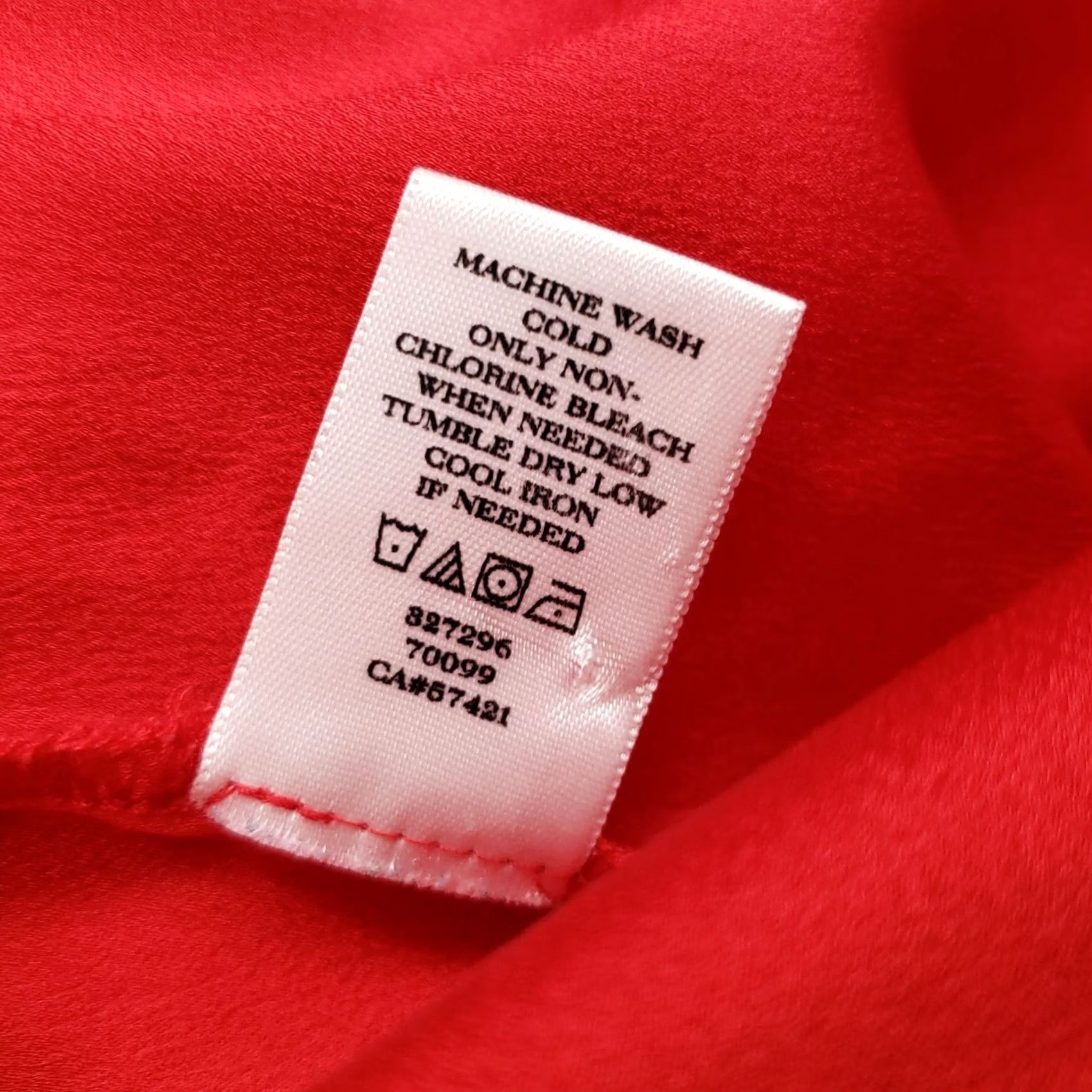 Ann Taylor Ann Taylor Tank Womens L Red Top Camisole Sleeveless Zip Keyhole Neck Round Neck (Solid) Size L / US 10 / IT 46 - 4 Thumbnail