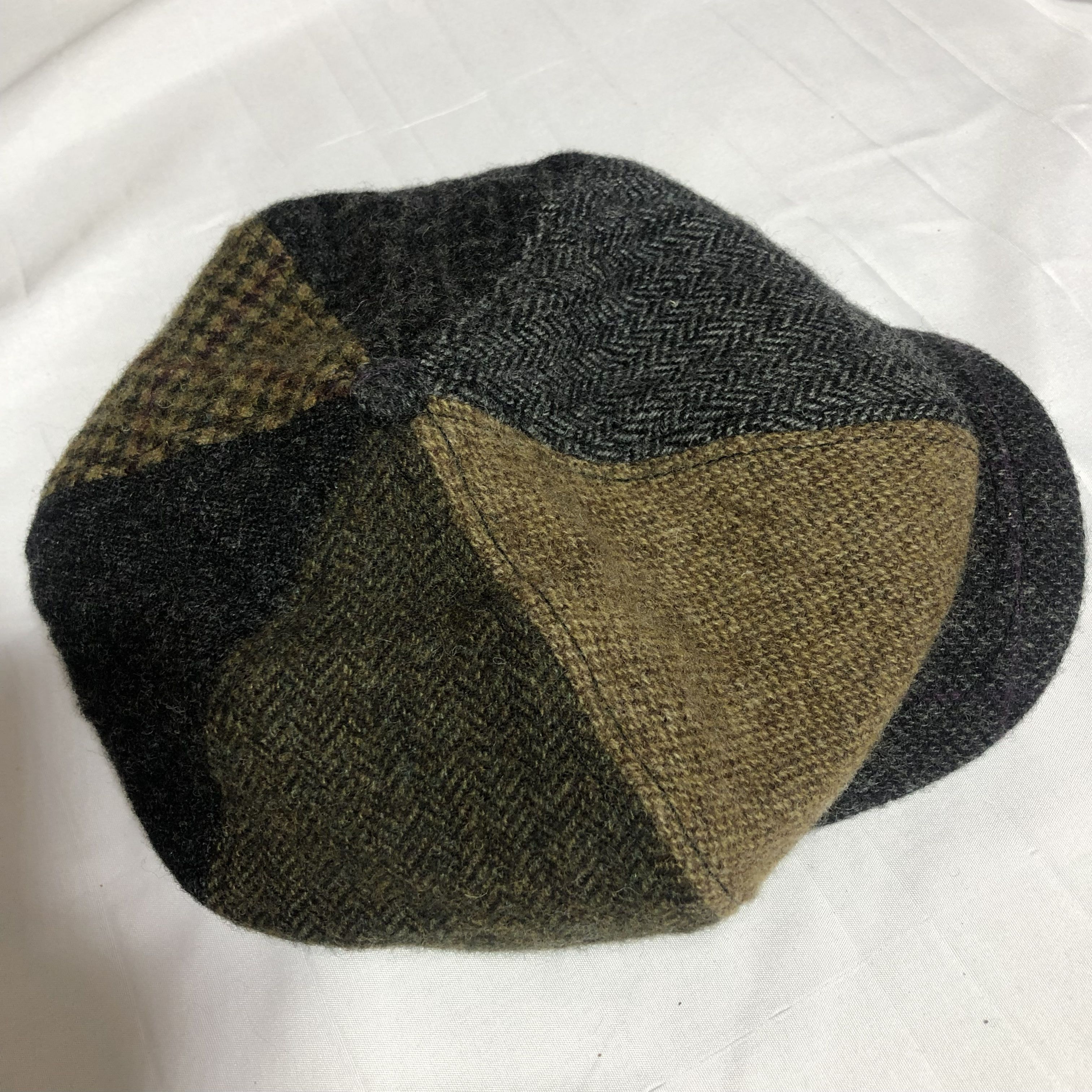 Castano Moon Wool Patchwork Newsboy Cap