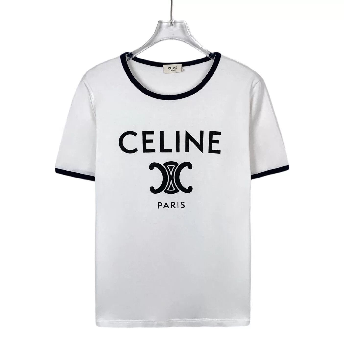 Celine Celine Retro Printed White T-Shirt S Women Size S / US 4 / IT 40 - 1 Thumbnail