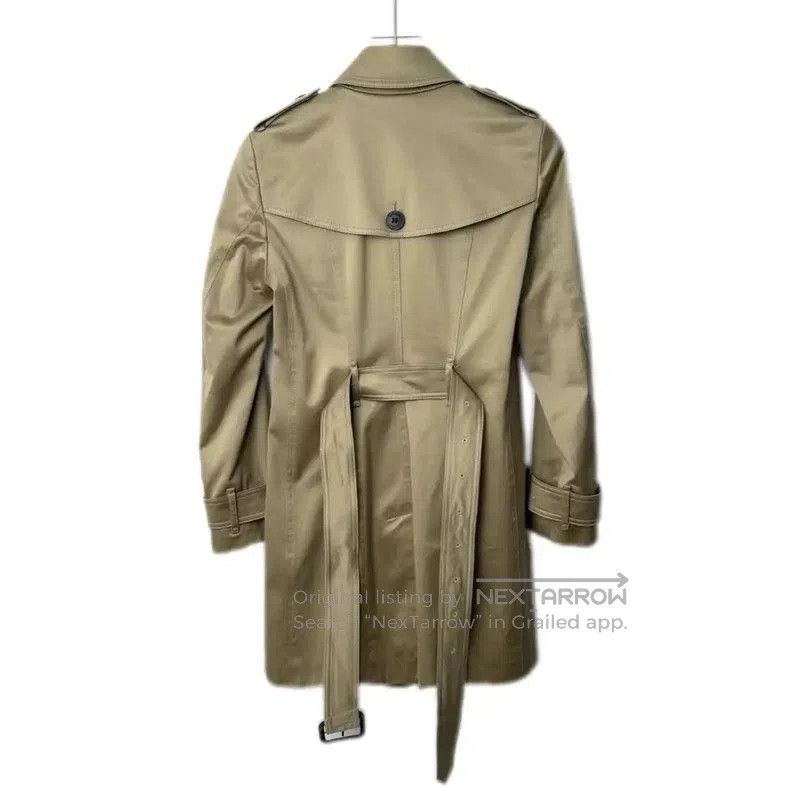 Burberry Burberry Brown Cotton Blend Women's Trench Coat. Size L / US 10 / IT 46 - 2 Thumbnail