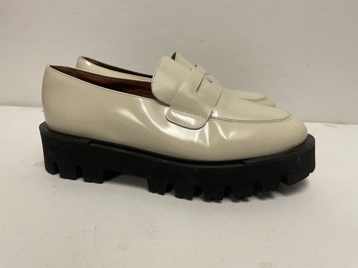 Aquatalia Chunky Lug Sole Glossy Penny Loafer Size US 9.5 / IT 39.5 - 2 Thumbnail