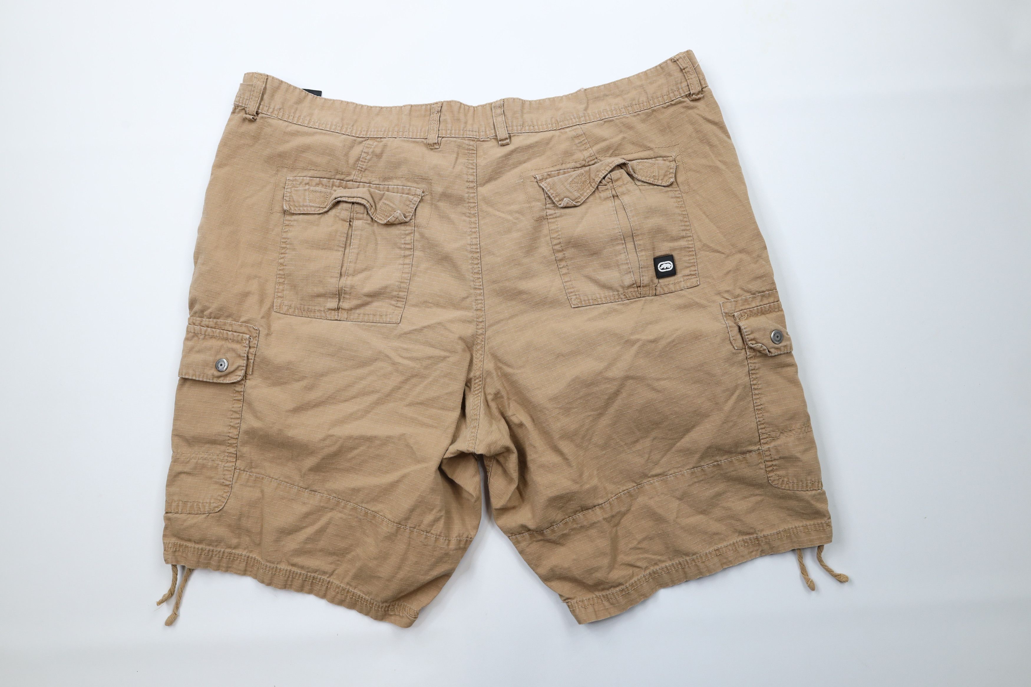 Ecko Unltd. × Vintage Vintage Ecko Baggy Fit Ripstop Cargo Shorts Beige Cotton Size US 42 / EU 58 - 12 Thumbnail
