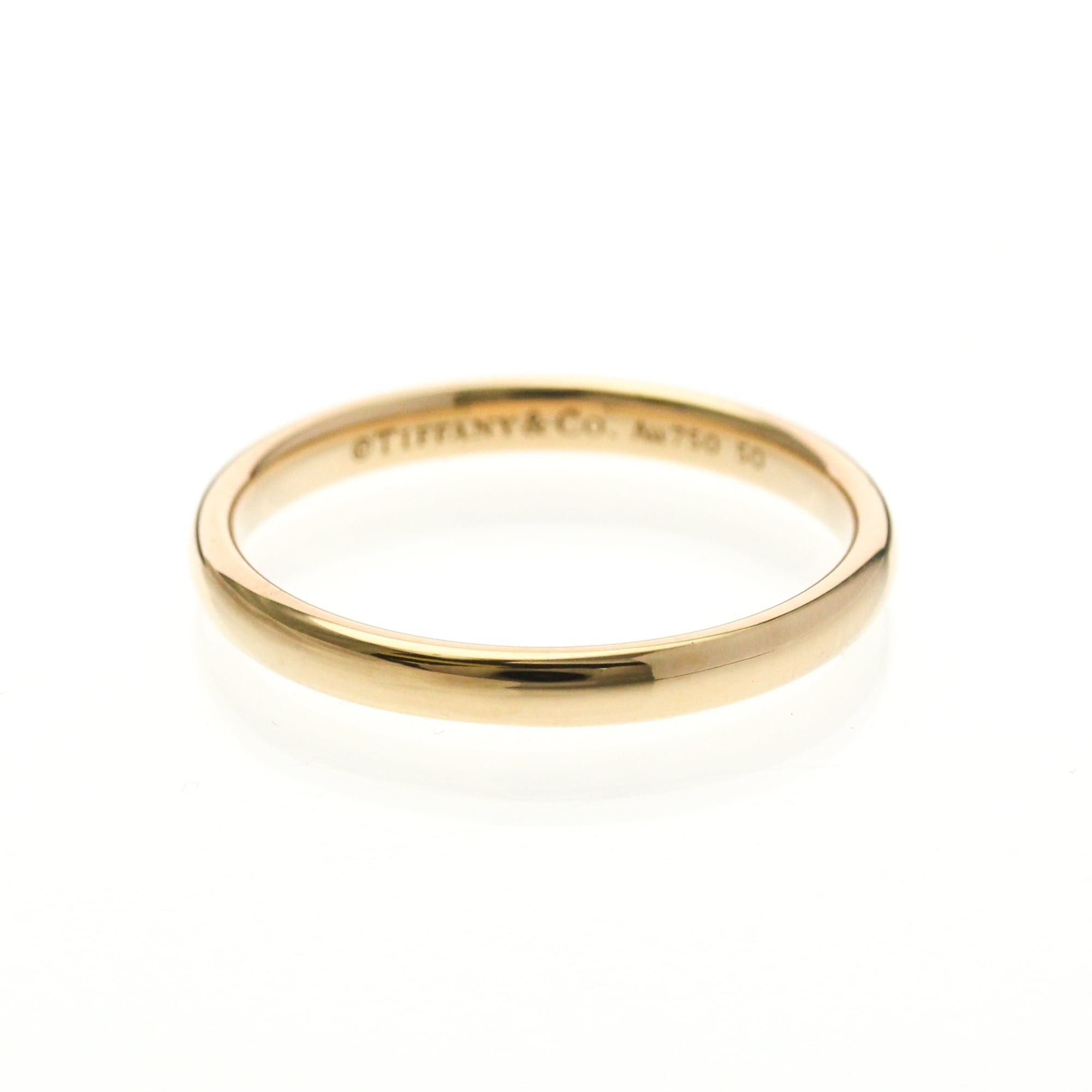 Tiffany & Co. Tiffany Wedding Rings Pink Gold (18K) Fashion No Stone Band Ring Pink Gold Size ONE SIZE - 1 Thumbnail