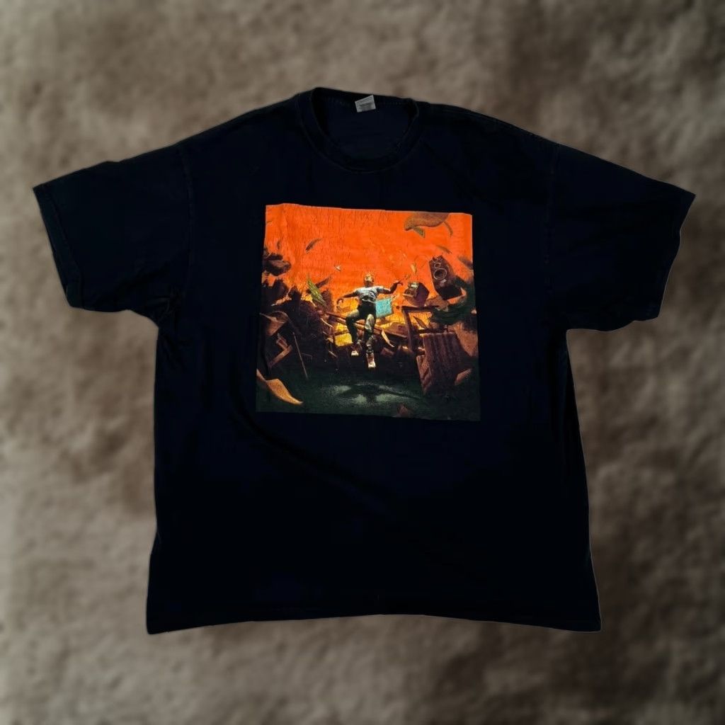 Gildan VINTAGE: No Pressure Logic T-Shirt Mens XL Black Album Cover Hip Hop Rap Music Tee Size US XL / EU 56 / 4 - 1 Thumbnail