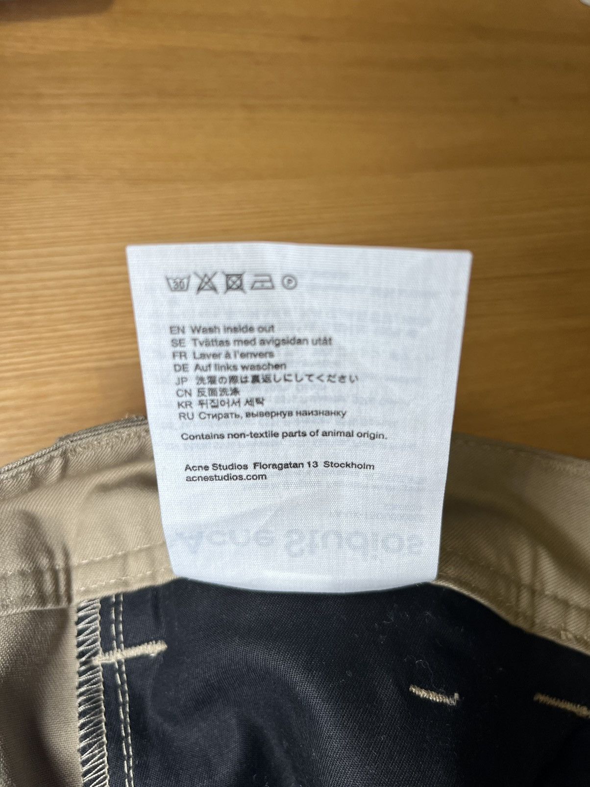 Acne Studios Acne studios - Beige Twill Workwear Trousers Size US 31 - 6 Thumbnail