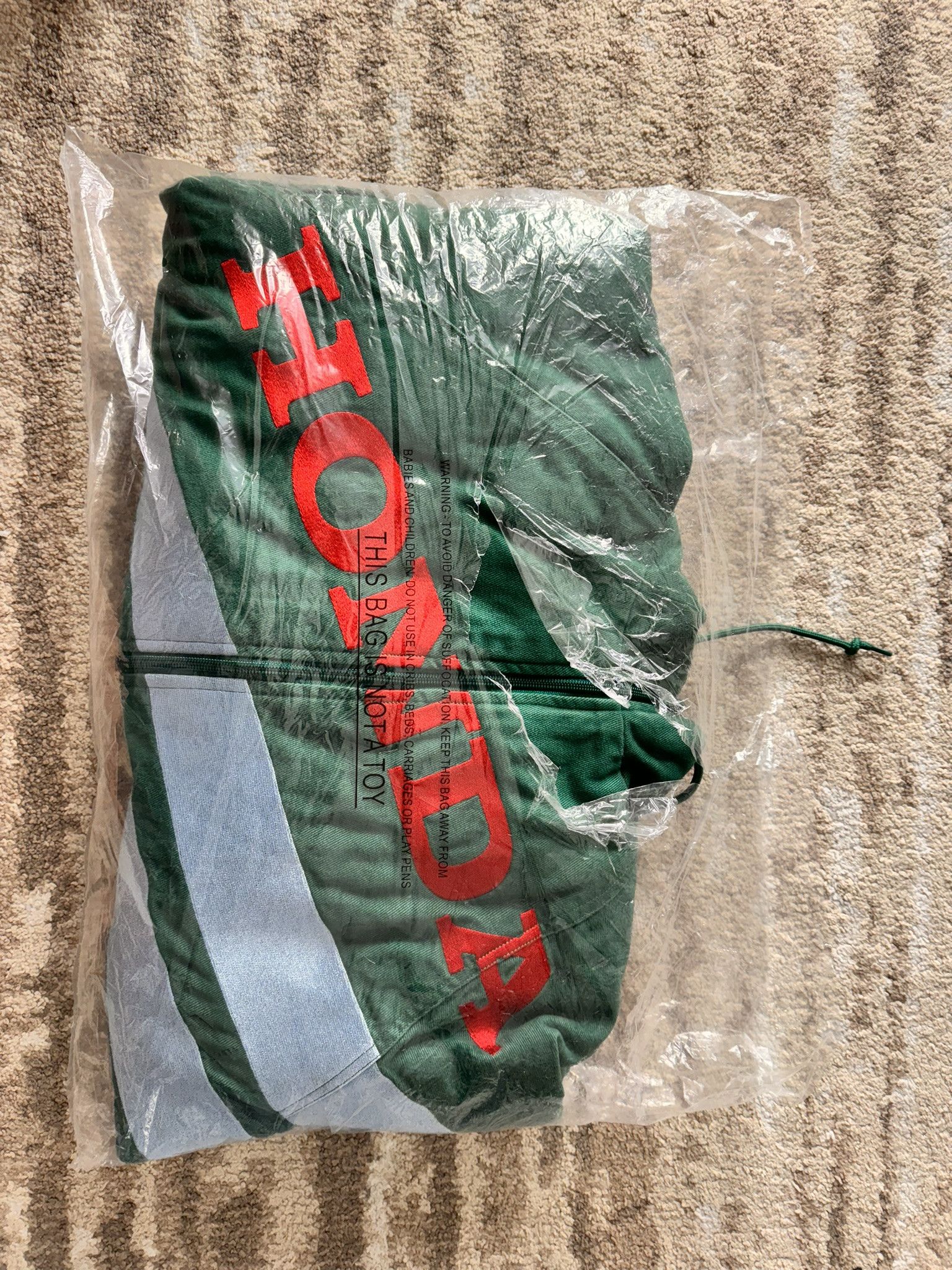 Supreme Honda Fox Racing Puffy Zip Up Jacket Dark Green