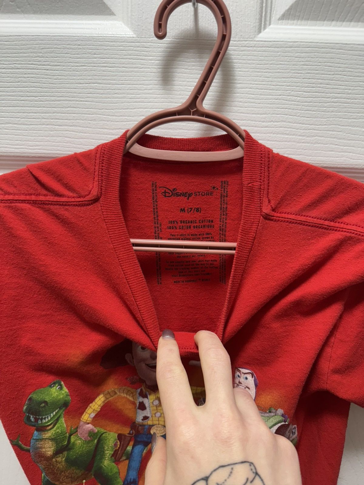 Disney Disney Toy Story No Toy Left Behind Vintage Baby Tee Red Size US XXS / EU 40 - 3 Thumbnail
