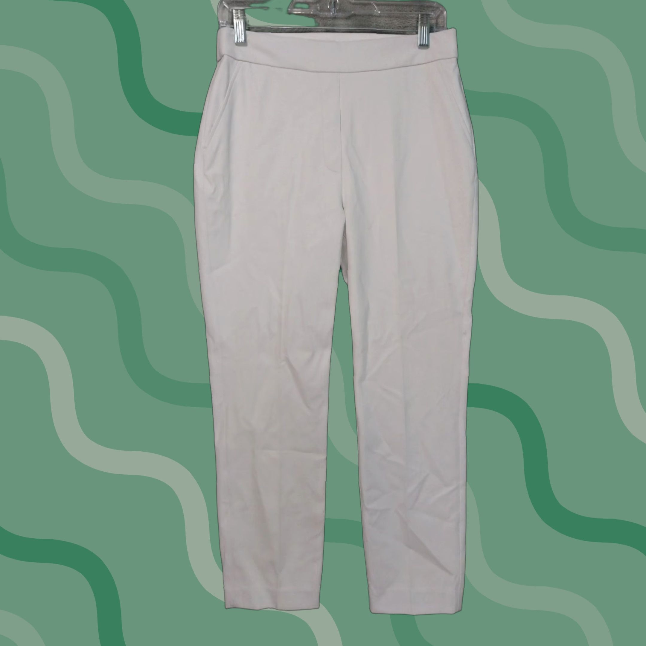 Spanx SPANX Pants Women Medium White Slim Straight Ponte Pull On Stretch Adult M White Slim Straight Ponte Slacks 26 Inseam 28 Waist Womens Size 32" / US 10 / IT 46 - 1 Thumbnail