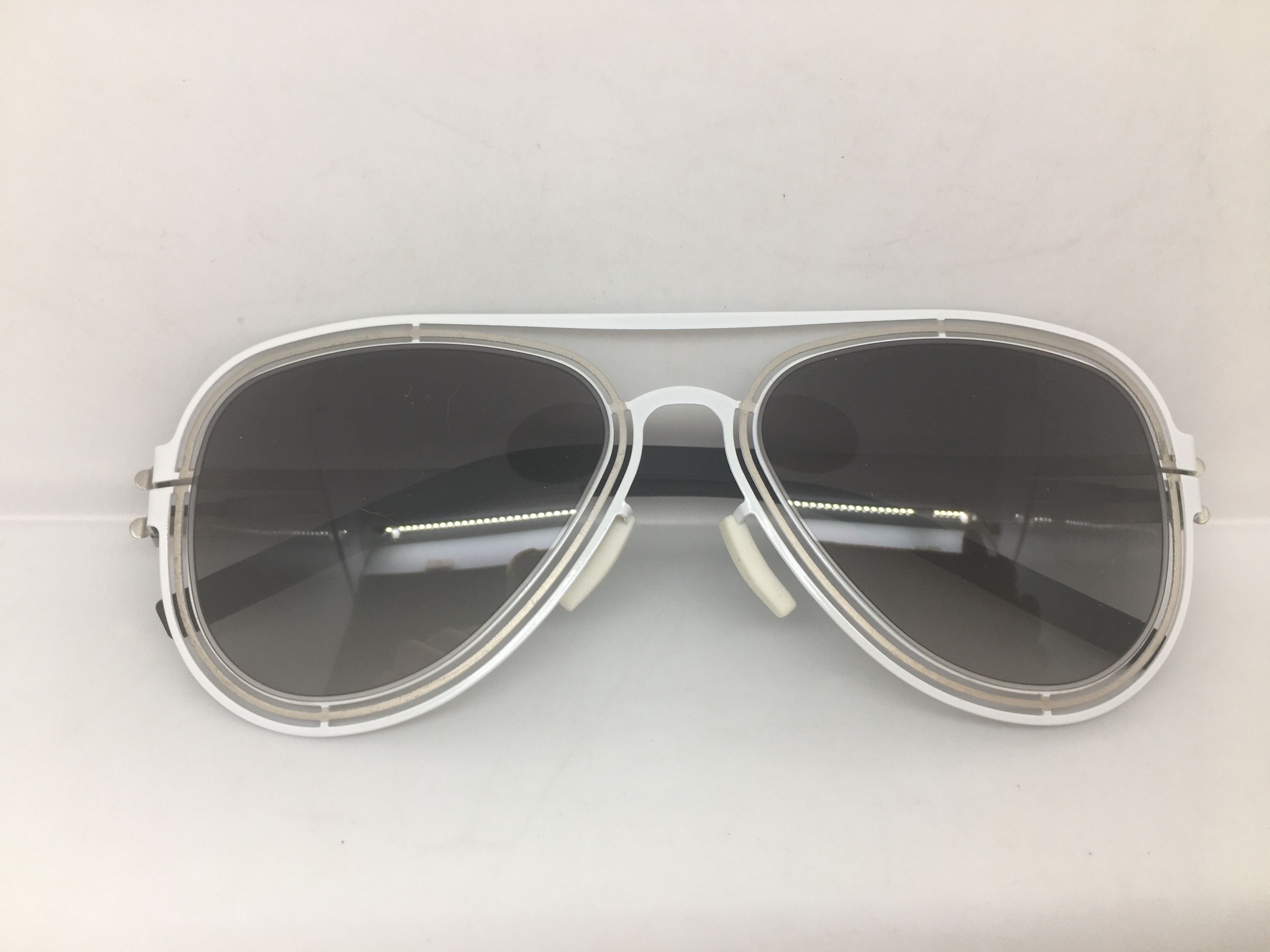 Other AC Berlin Silver White Alloy Aviator Sunglasses Pilot Size ONE SIZE - 7 Thumbnail