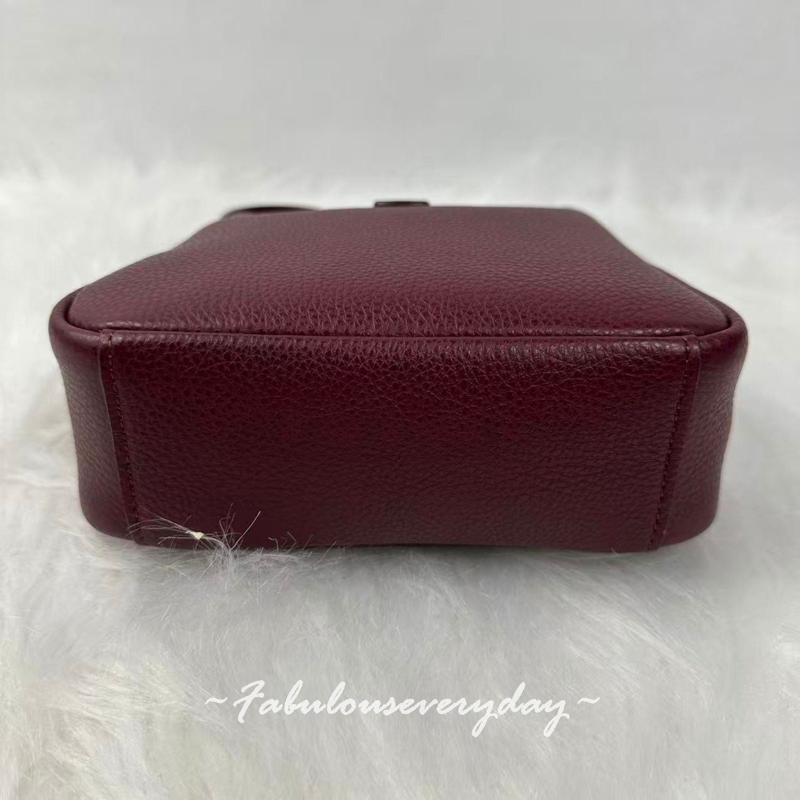 Coach Coach Hadley Mini xbody Leather CAL60 Gold/Dark Wine Merlot Size ONE SIZE - 7 Thumbnail