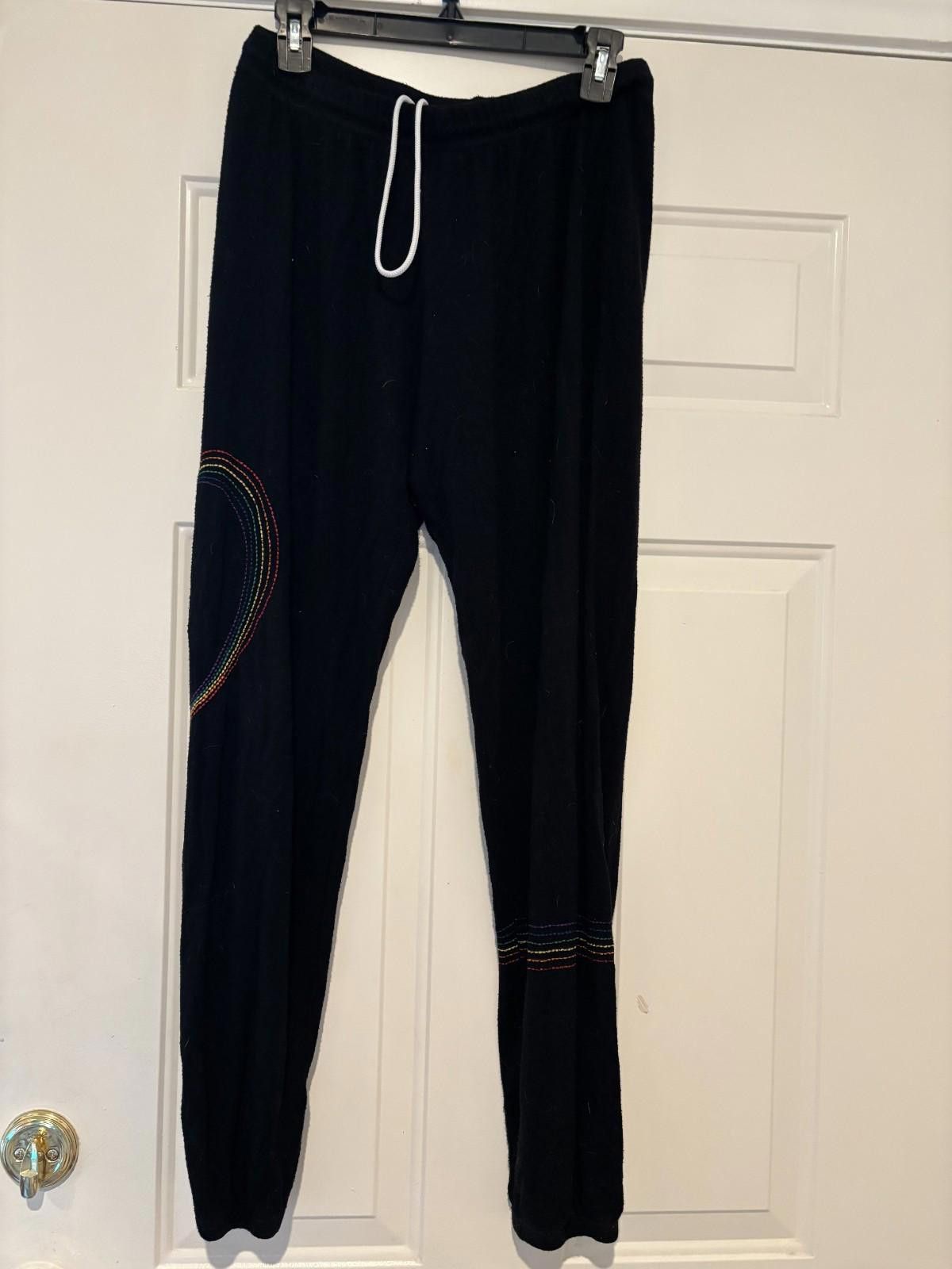 Designer Womens sz XS black Lauren Mooshi sweatpants #406 Size XS / US 0-2 / IT 36-38 - 1 Thumbnail