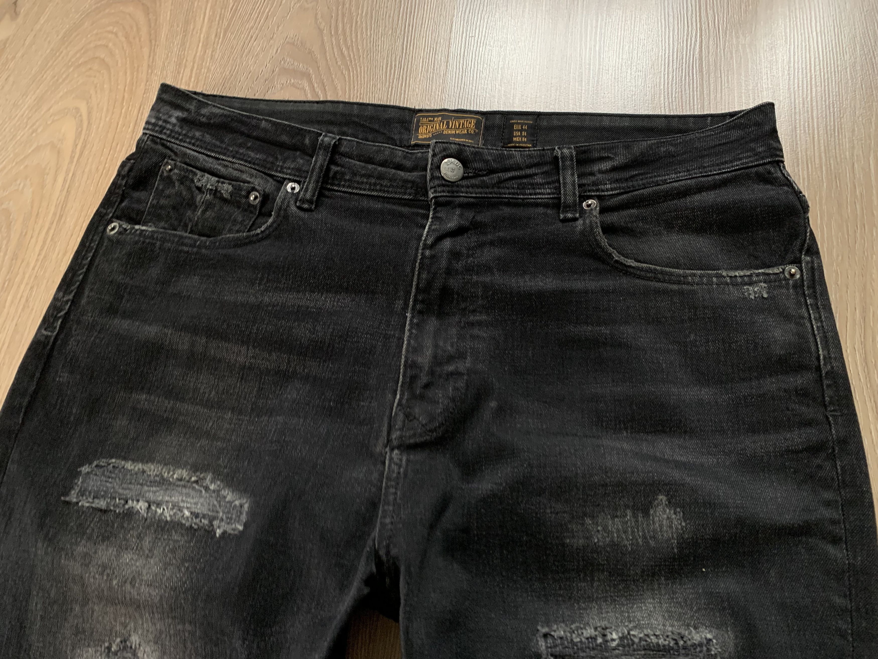 Zara Zara Man Distressed Denim Jeans Size US 34 / EU 50 - 6 Thumbnail